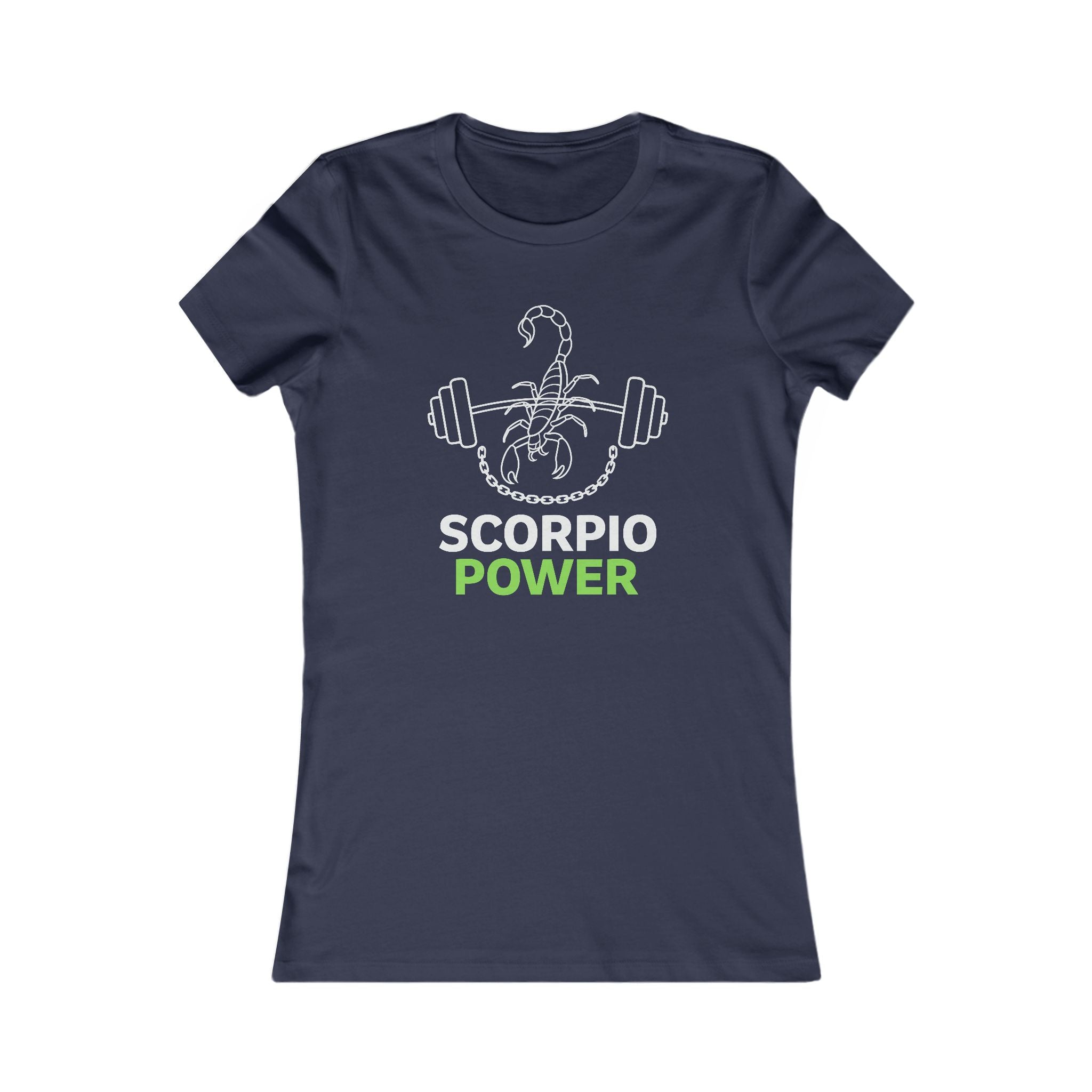 Scorpio Power Women's Tee — Zodiac Scorpion Fitness Graphic Shirt