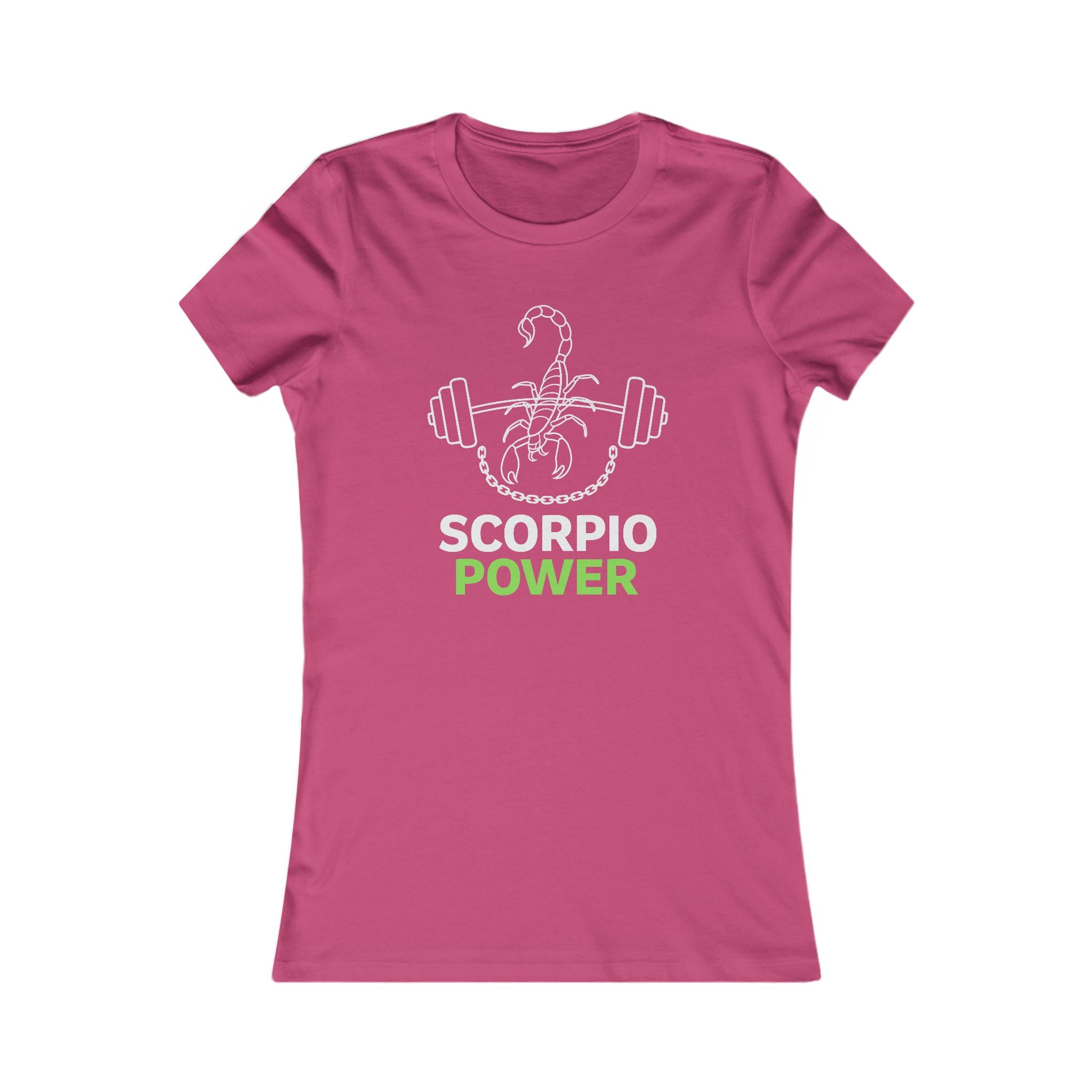 Scorpio Power Women's Tee — Zodiac Scorpion Fitness Graphic Shirt