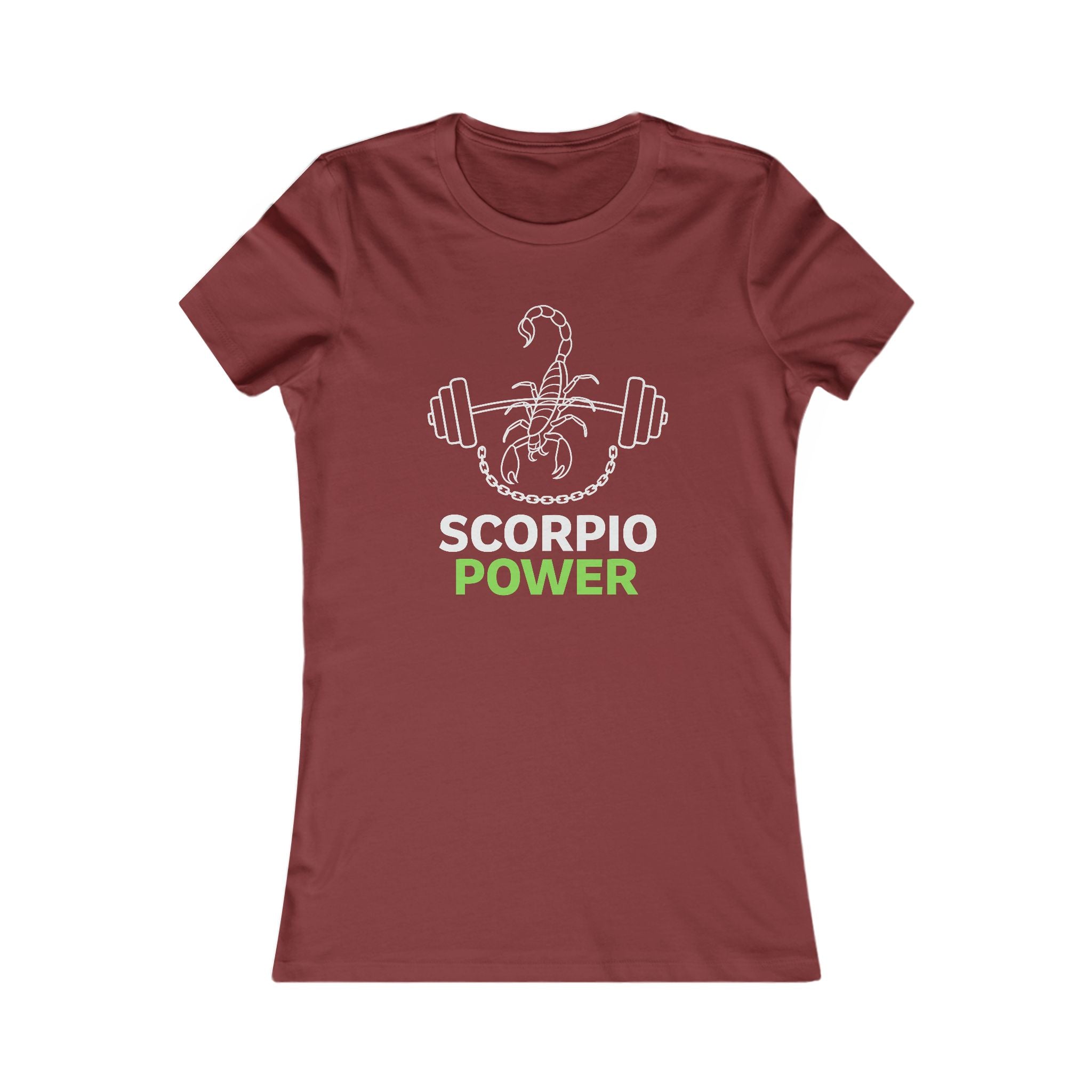 Scorpio Power Women's Tee — Zodiac Scorpion Fitness Graphic Shirt