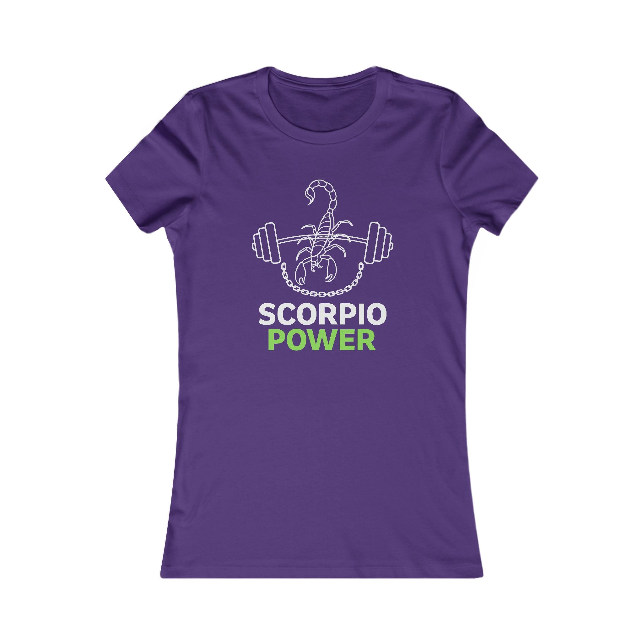 Scorpio Power Women's Tee — Zodiac Scorpion Fitness Graphic Shirt