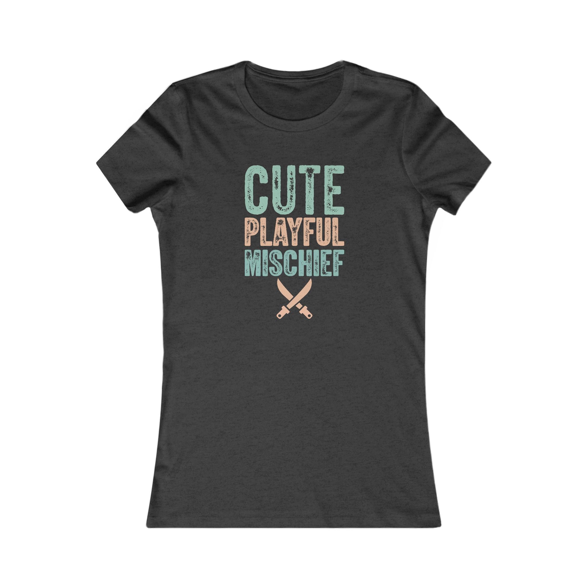 Cute Playful Mischief Women's Tee - Funny Graphic T-Shirt