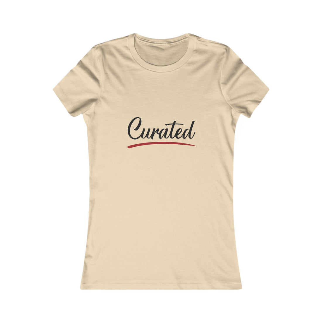 Curated Women's Tee - Script Logo Casual Shirt