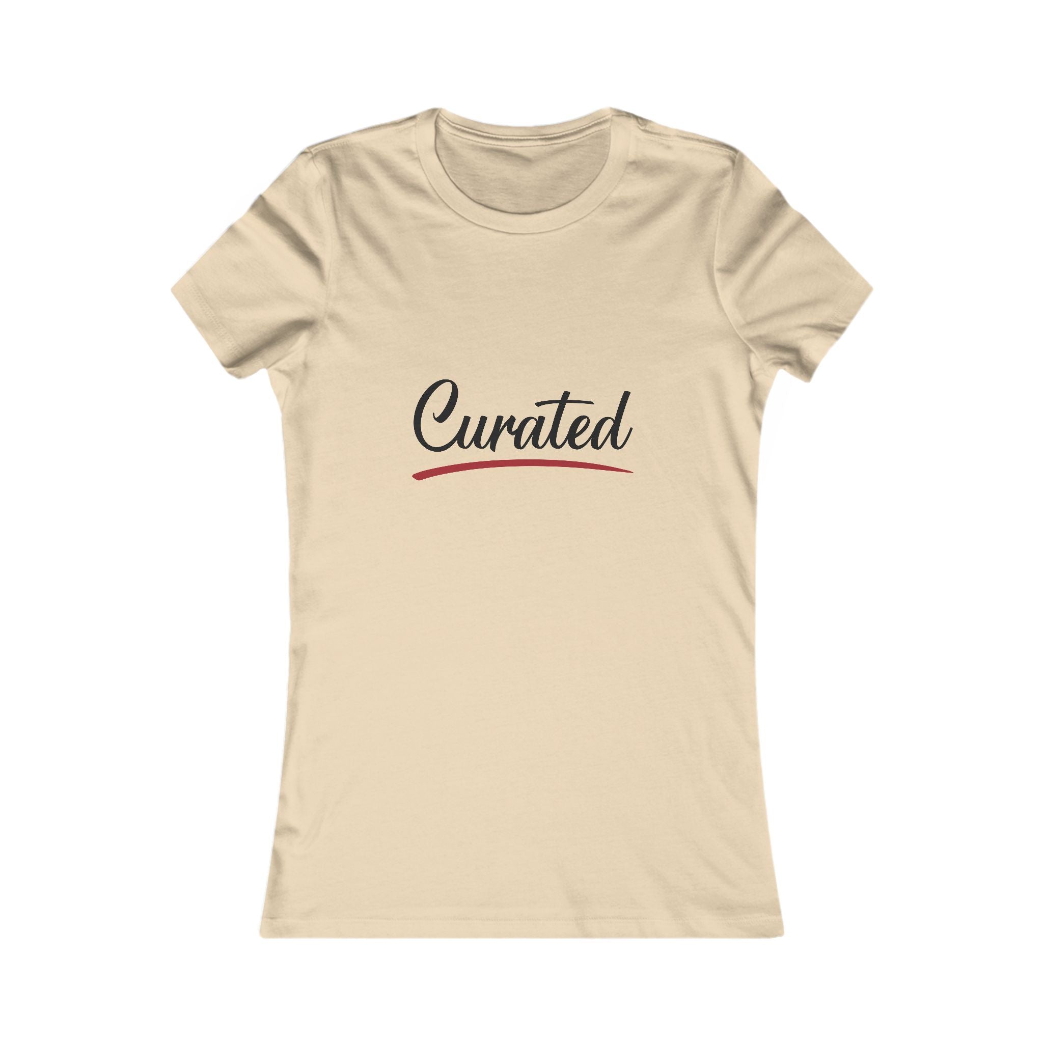 Curated Women's Tee - Script Logo Casual Shirt