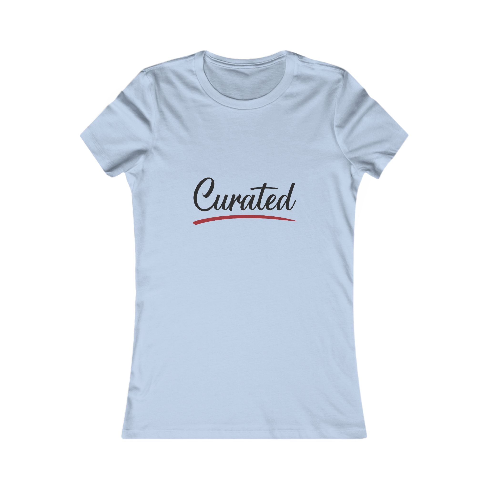 Curated Women's Tee - Script Logo Casual Shirt