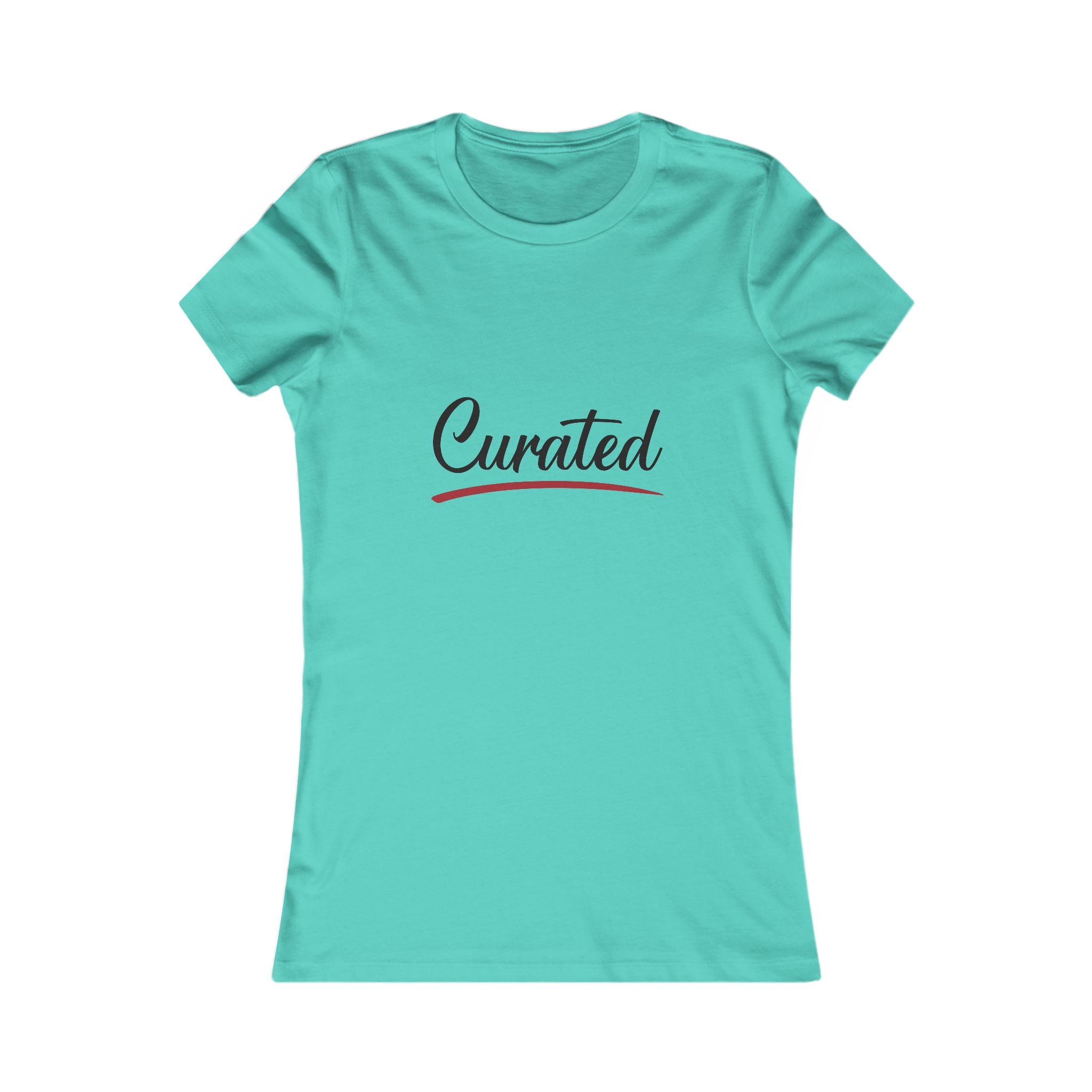Curated Women's Tee - Script Logo Casual Shirt