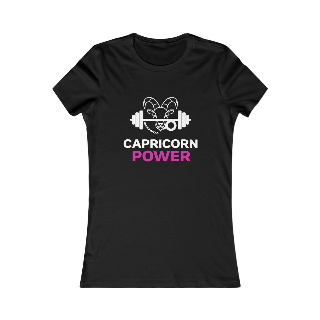 Capricorn Power Women's Tee — Zodiac Fitness Graphic Shirt