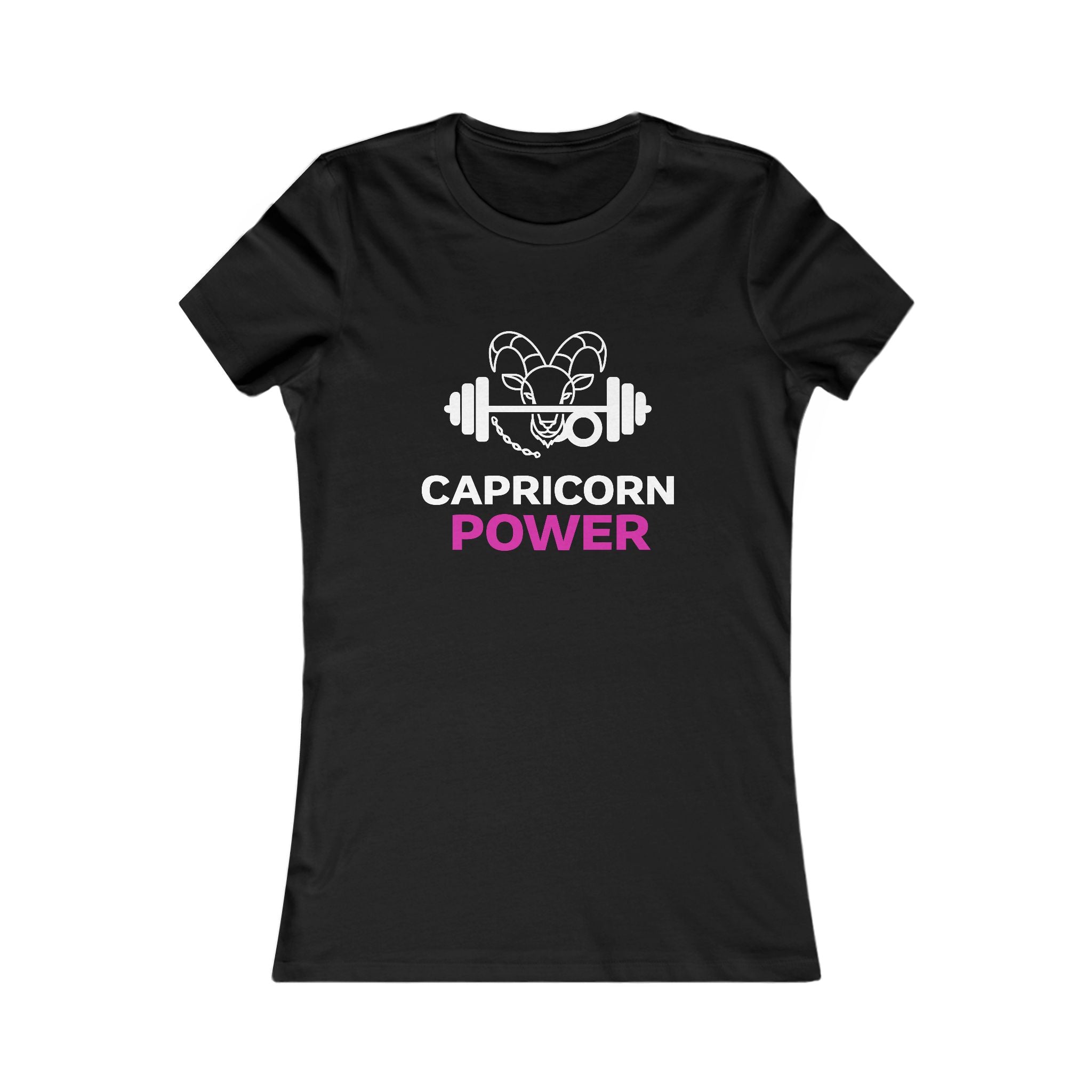 Capricorn Power Women's Tee — Zodiac Fitness Graphic Shirt