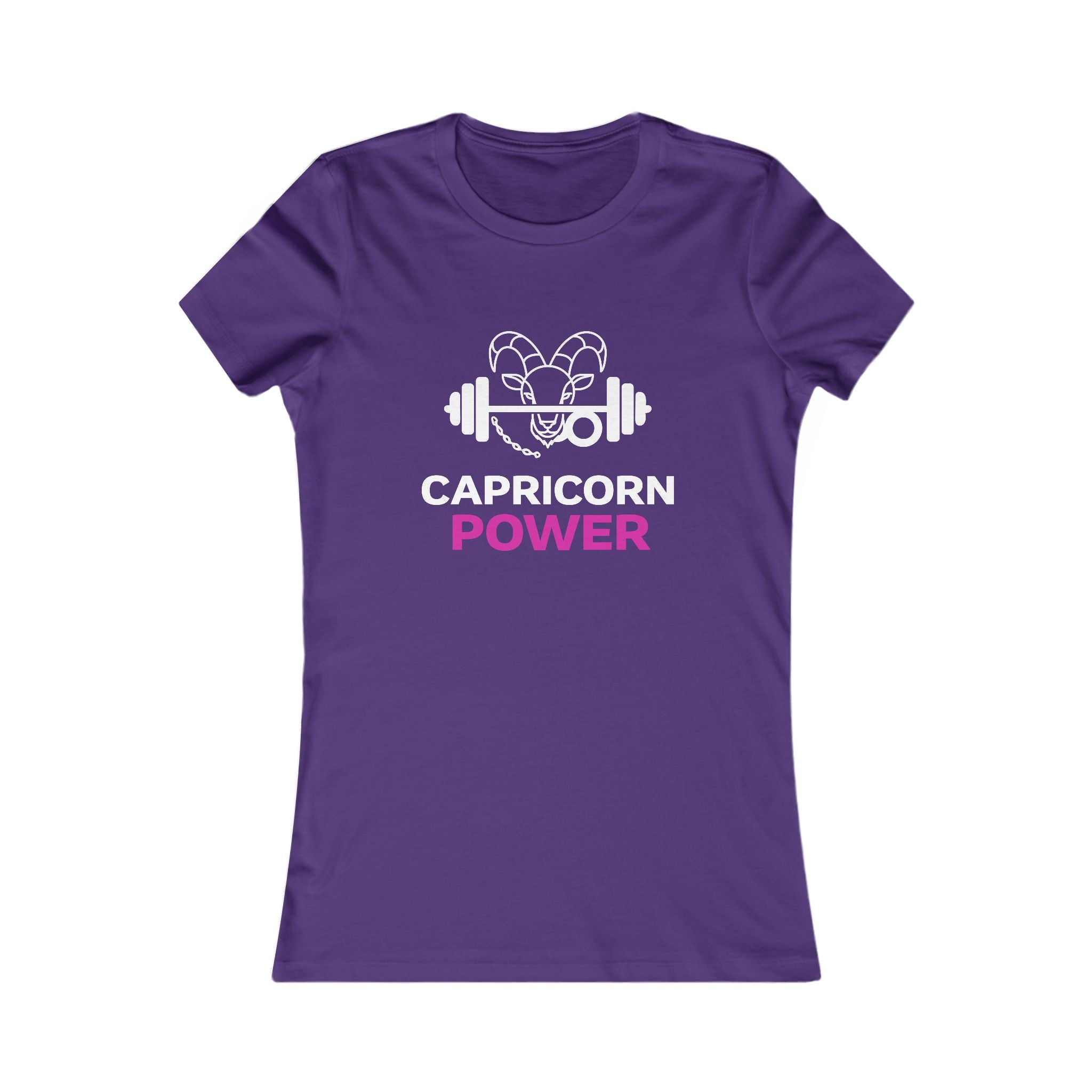 Capricorn Power Women's Tee — Zodiac Fitness Graphic Shirt