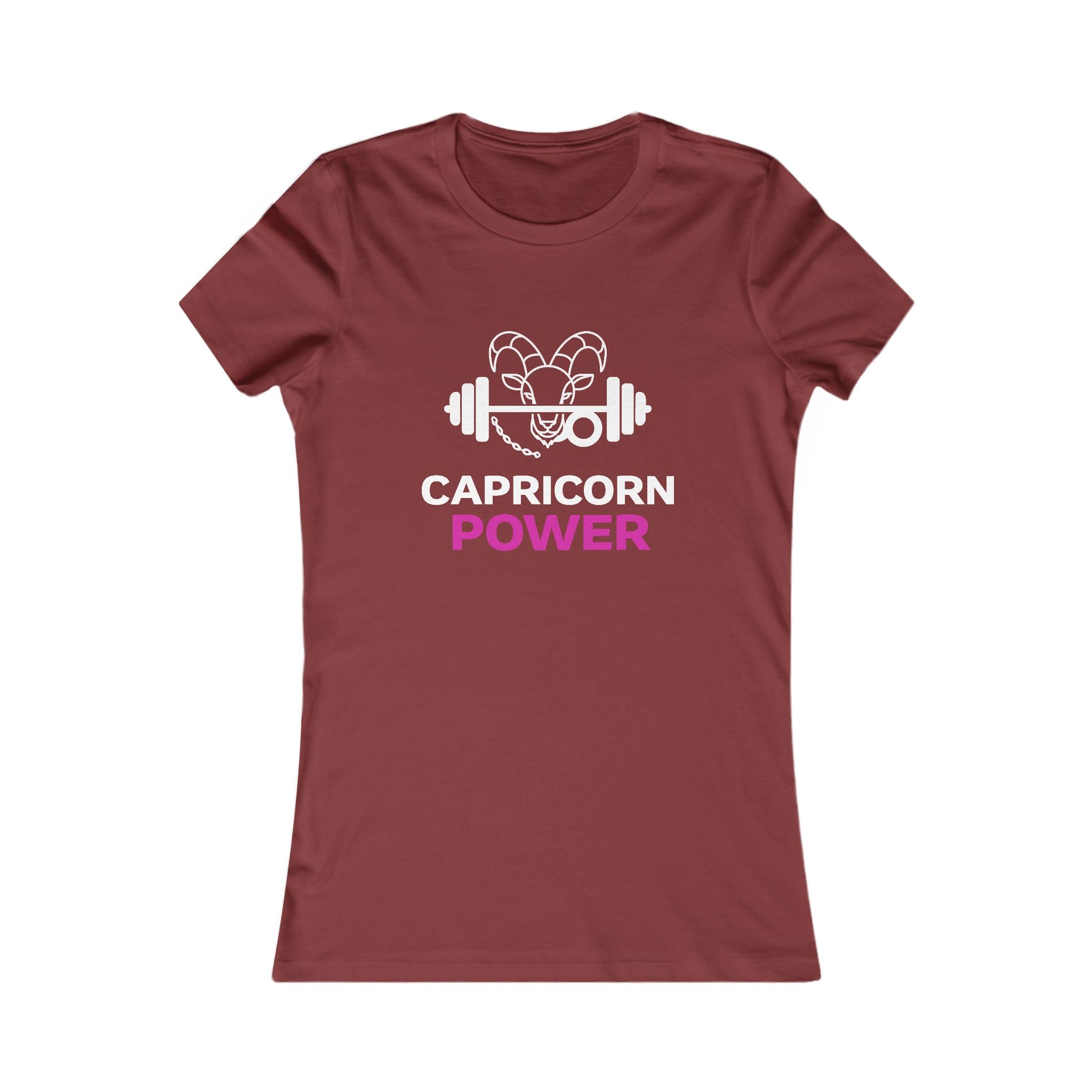 Capricorn Power Women's Tee — Zodiac Fitness Graphic Shirt