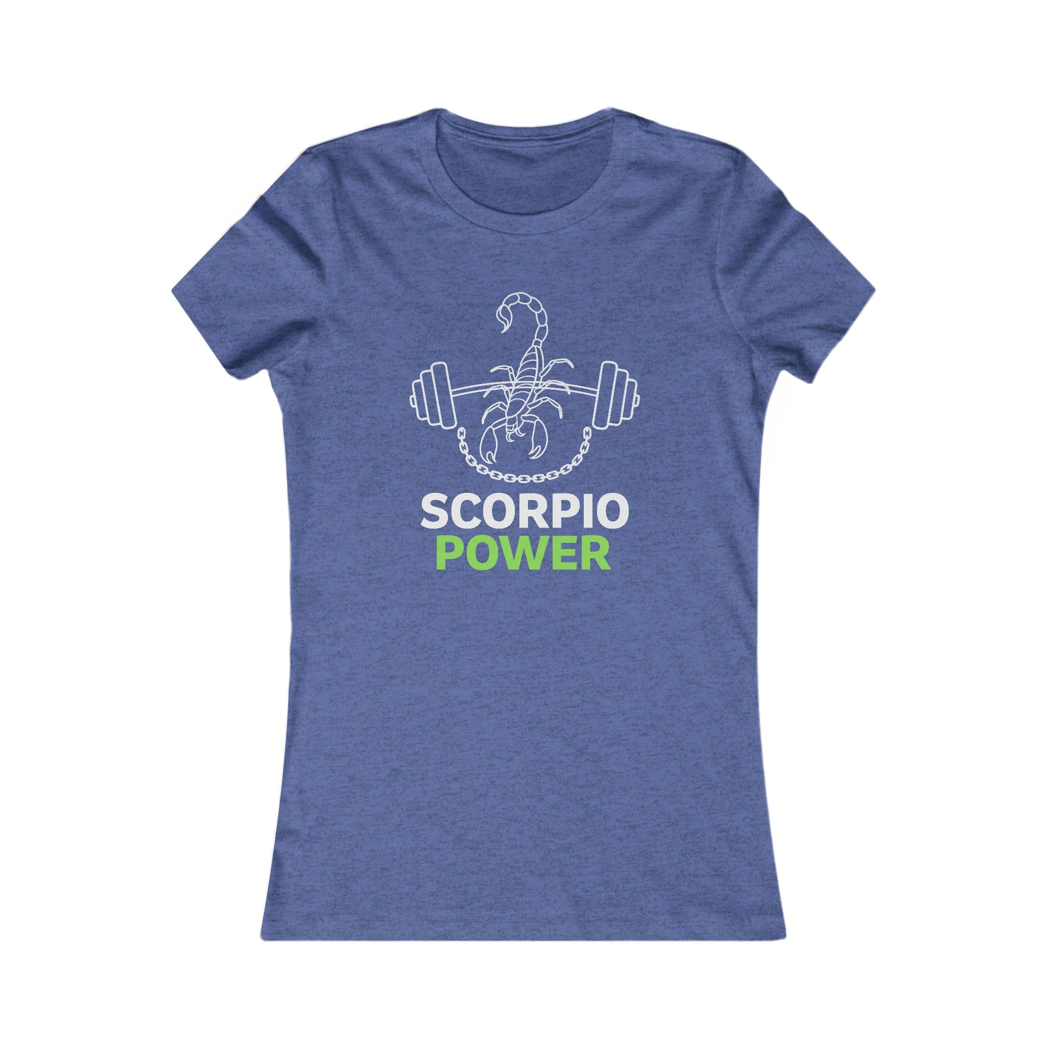 Scorpio Power Women's Tee — Zodiac Scorpion Fitness Graphic Shirt
