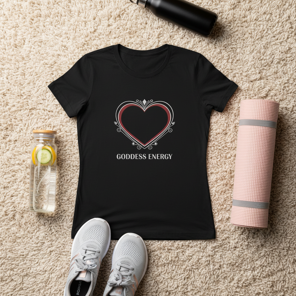Goddess Energy Heart Tee - Women's Empowerment T-Shirt