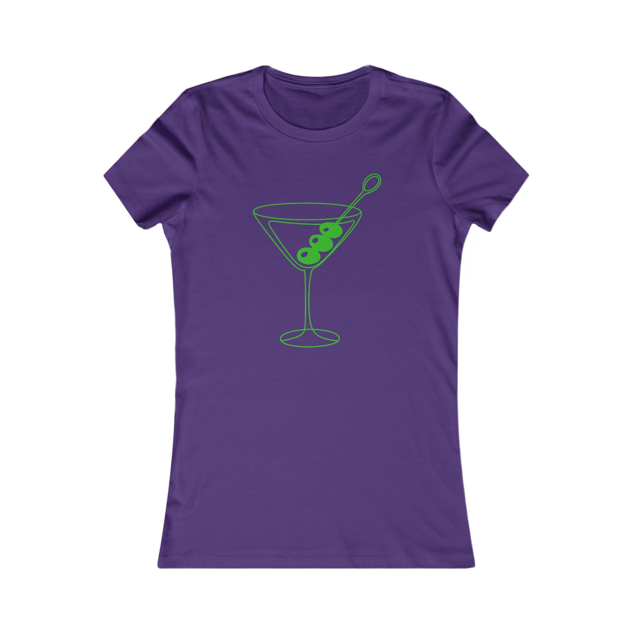 Martini Olive Tee — Women's Cocktail Graphic T-Shirt