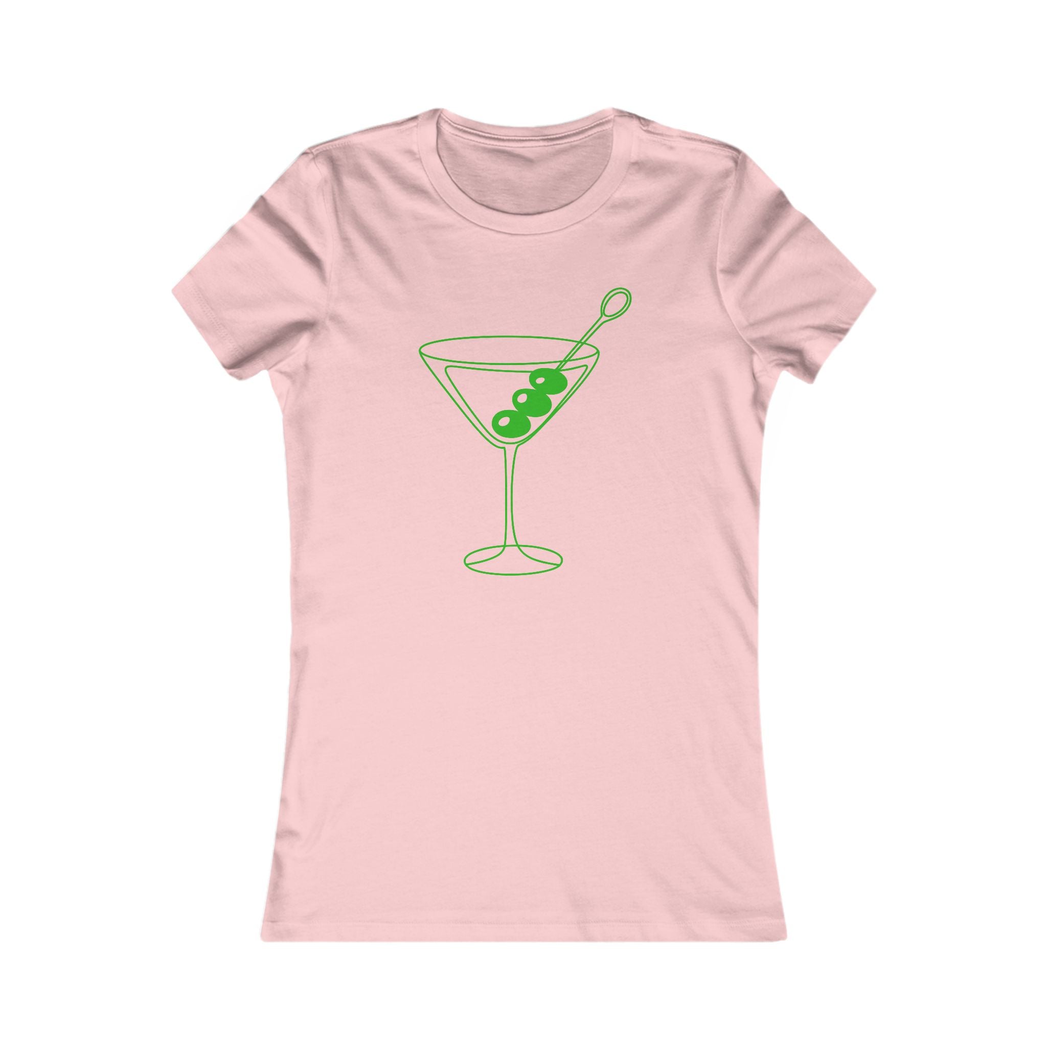 Martini Olive Tee — Women's Cocktail Graphic T-Shirt