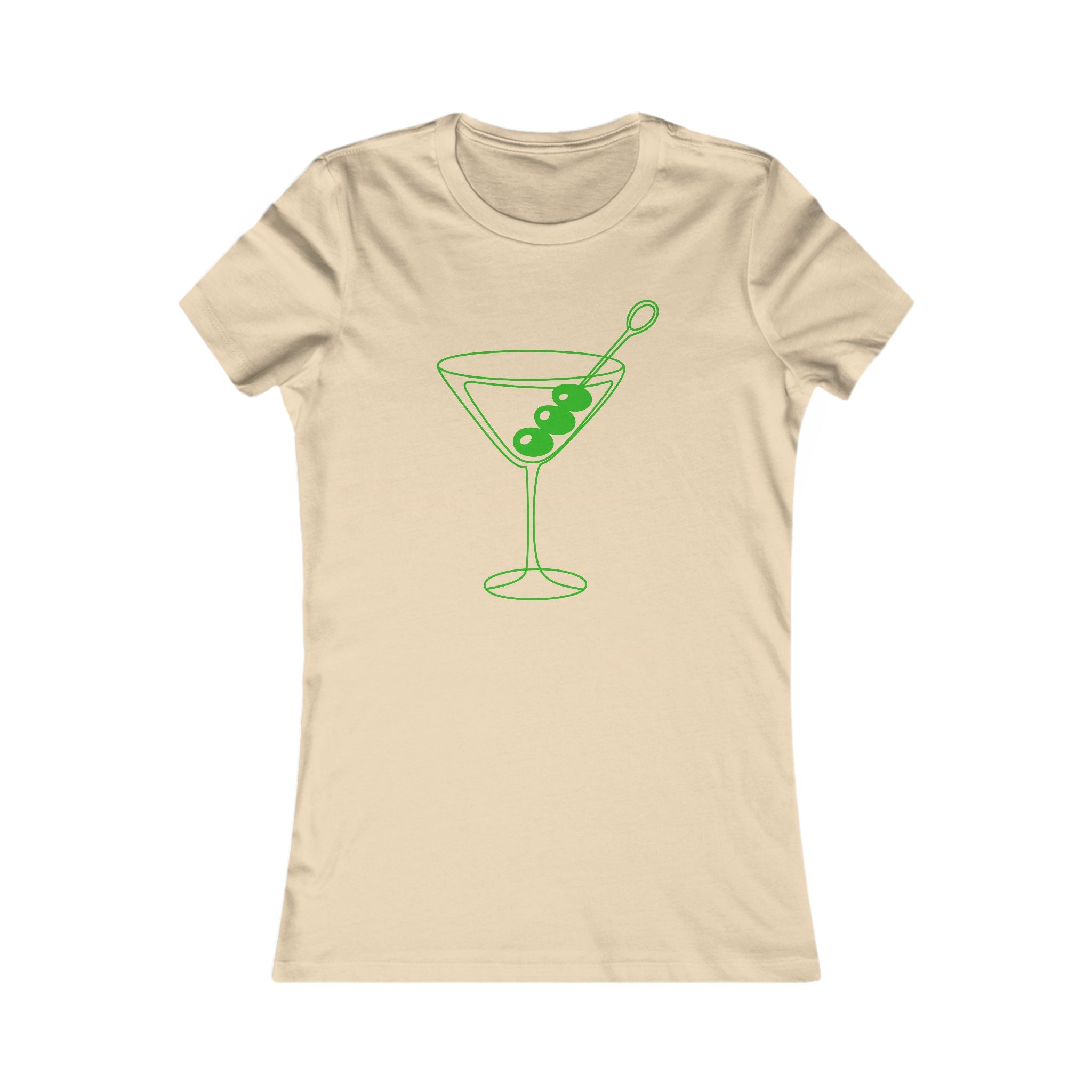 Martini Olive Tee — Women's Cocktail Graphic T-Shirt