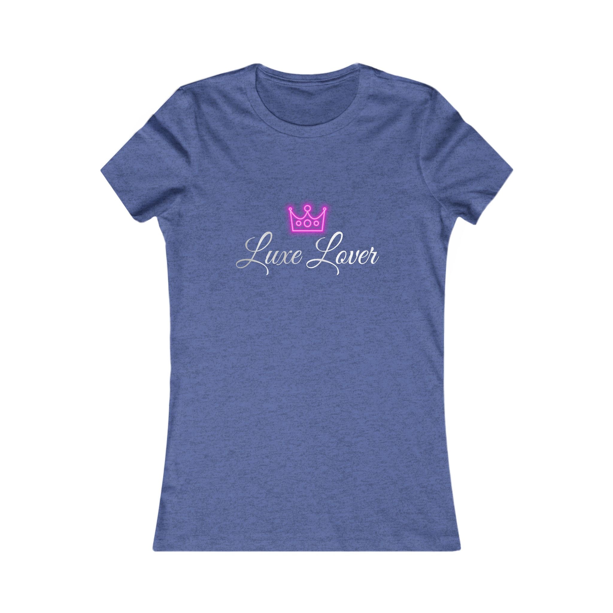 Luxe Lover Women's Tee — Pink Crown Graphic