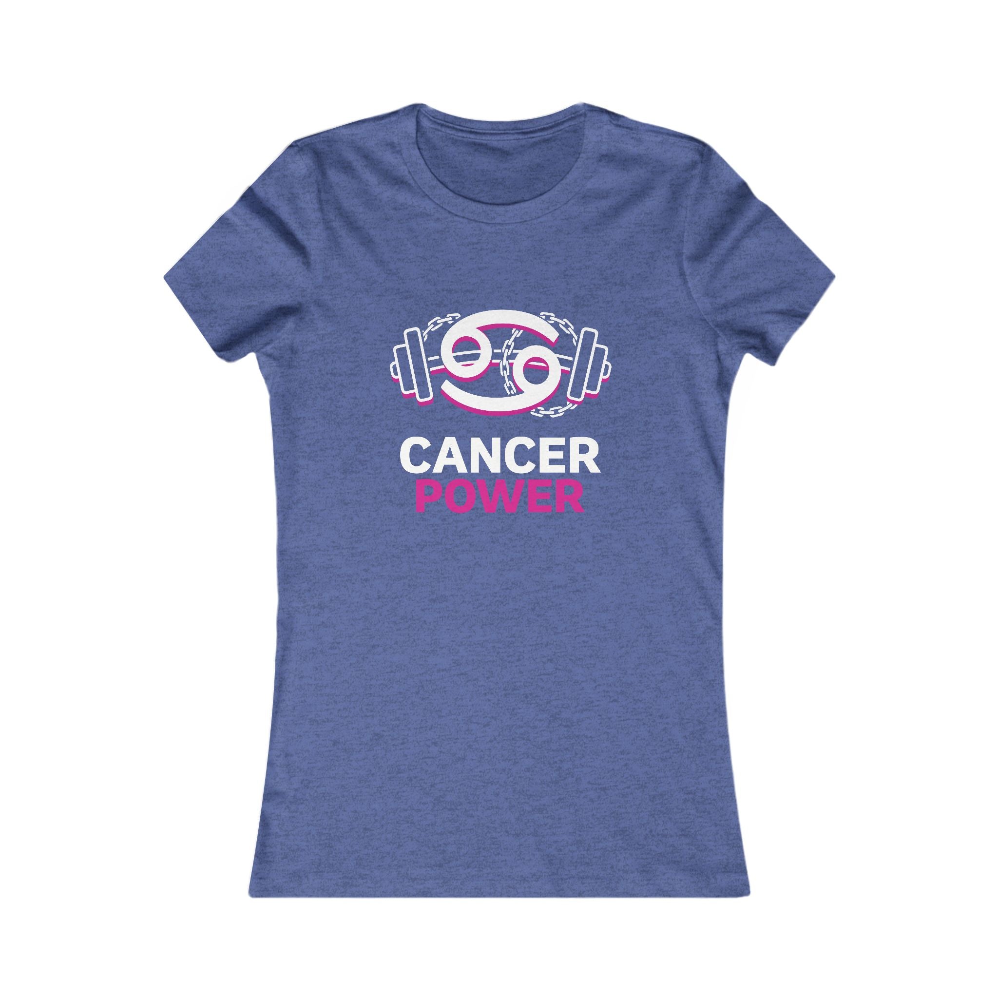 Cancer Power Women's Tee — Pink Ribbon Fitness Graphic Shirt