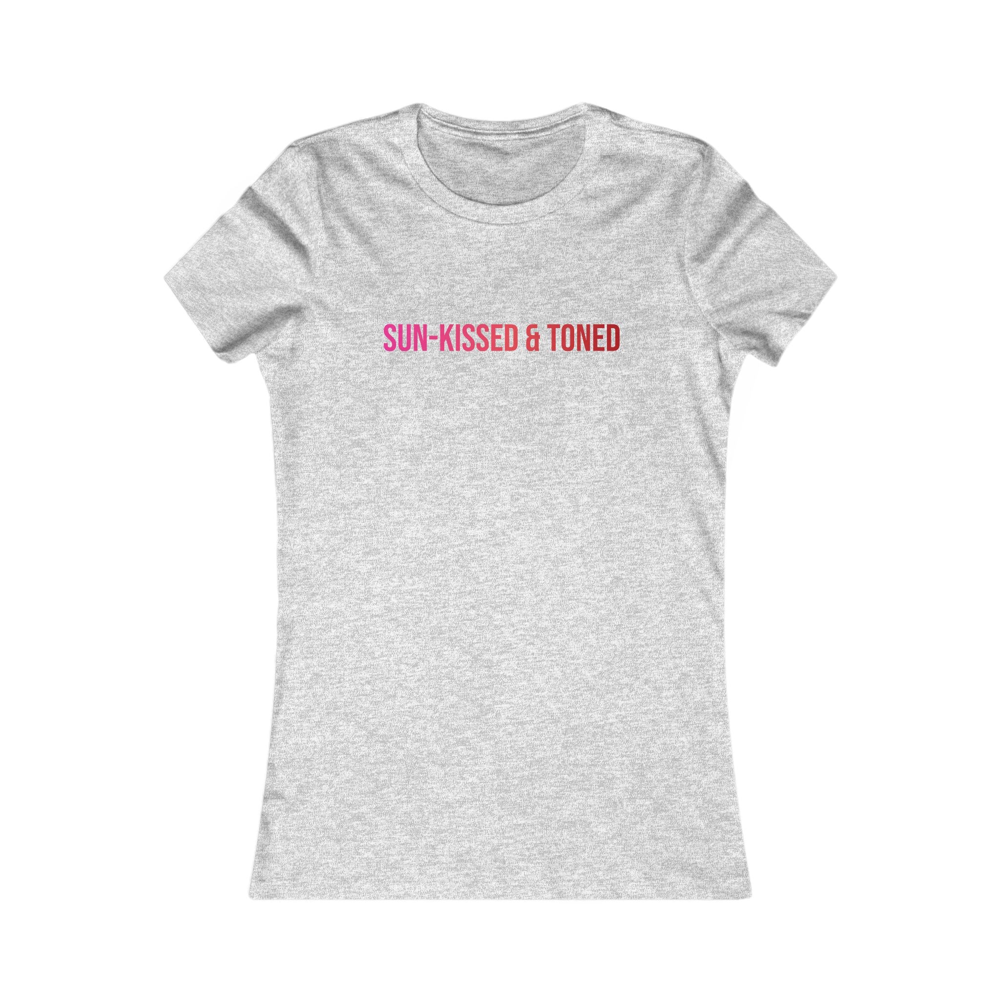 Sun-Kissed & Toned Women's Tee — Slim Fit Graphic Shirt