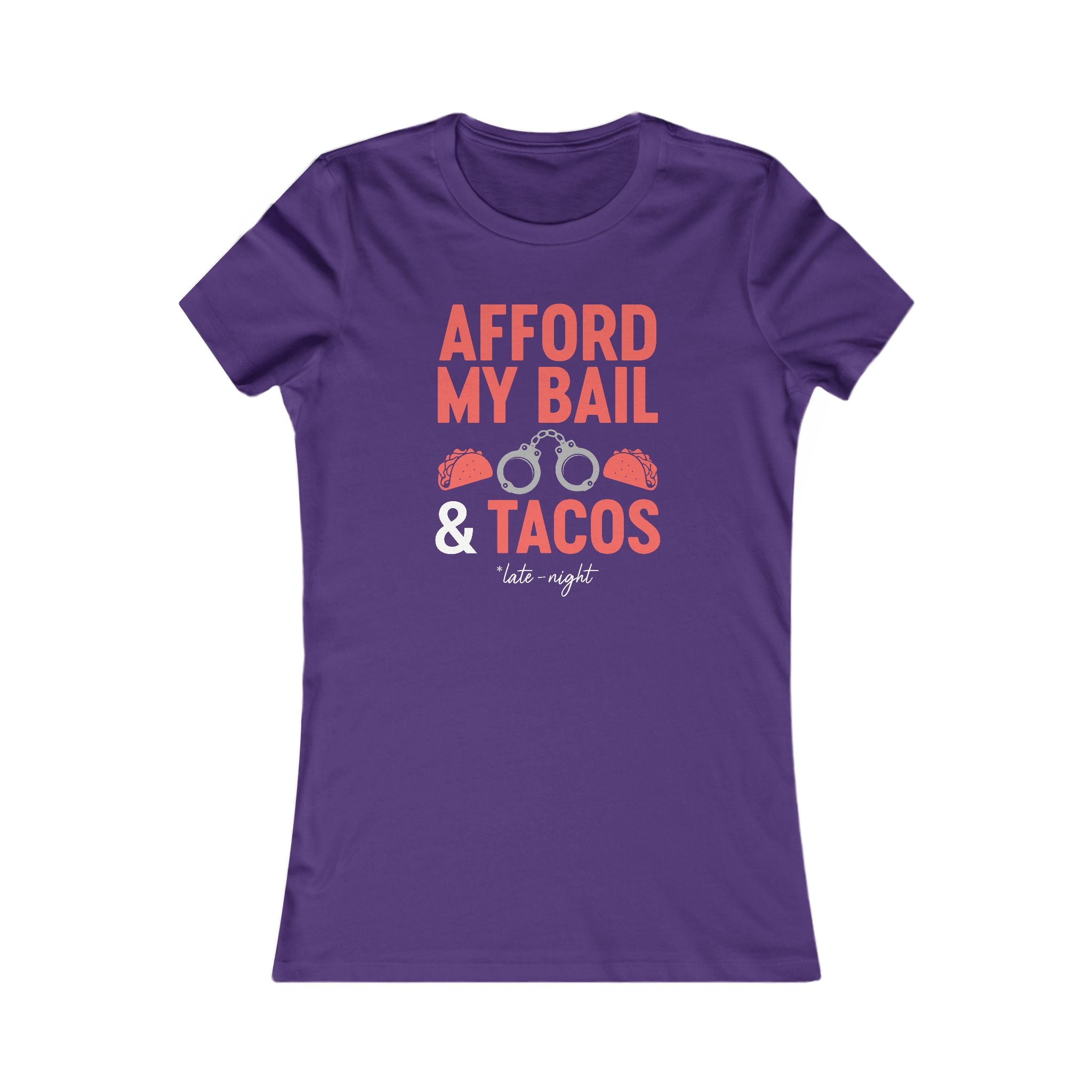 Afford My Bail & Tacos Women's Tee – Funny Bachelorette Party Shirt