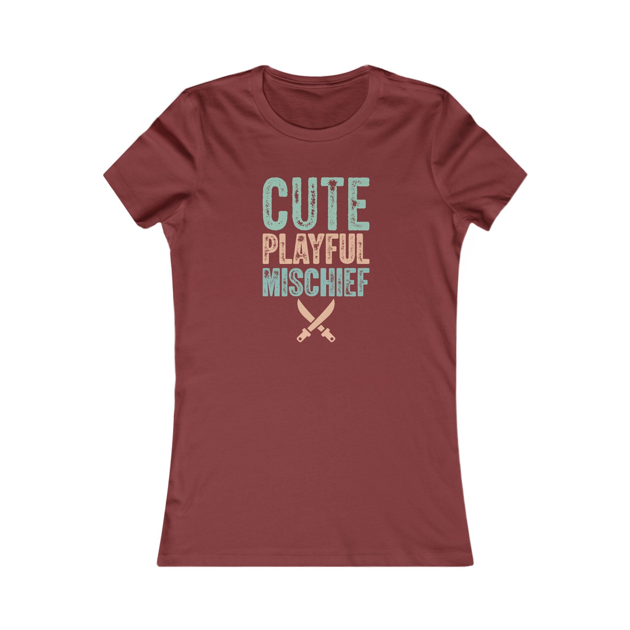 Cute Playful Mischief Women's Tee - Funny Graphic T-Shirt
