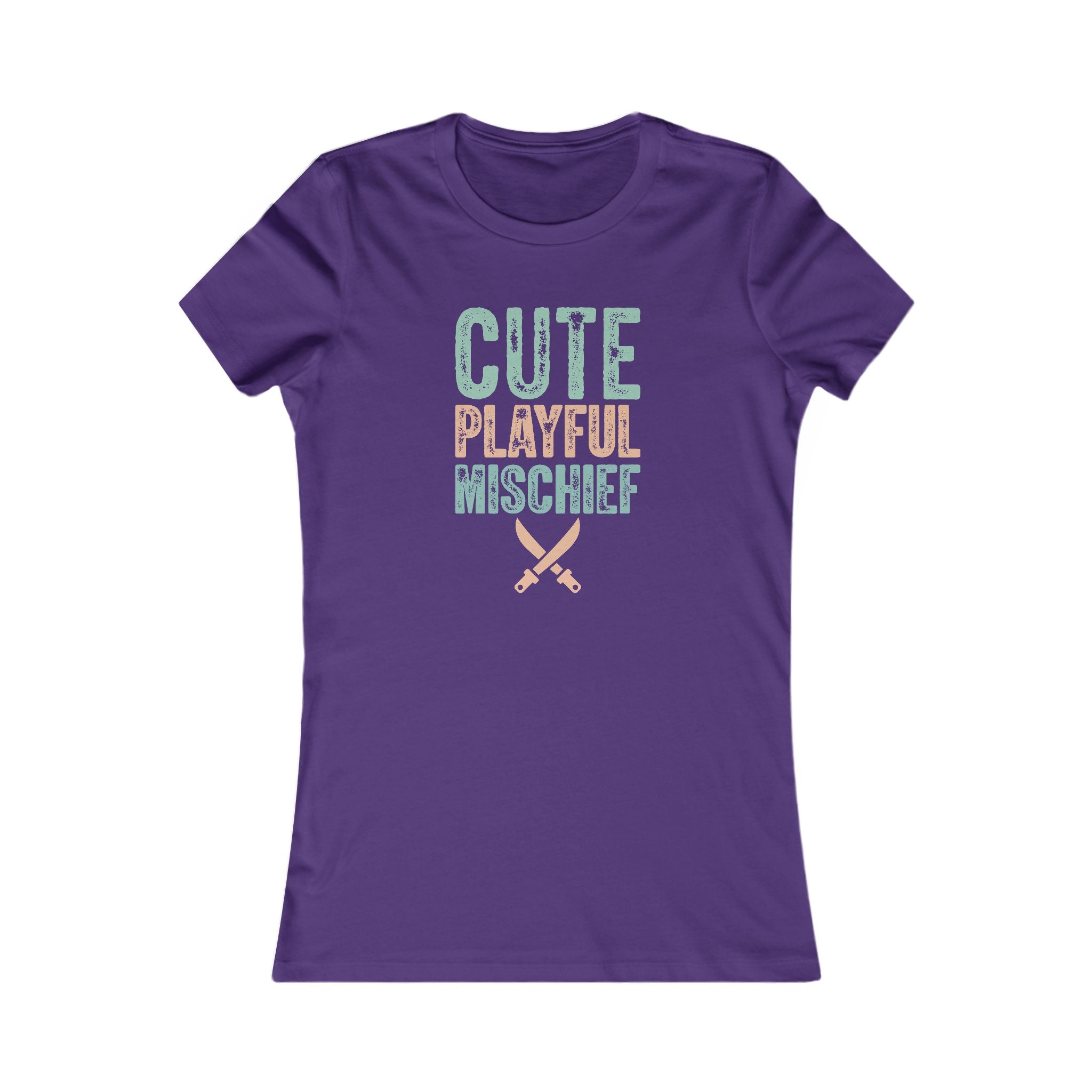 Cute Playful Mischief Women's Tee - Funny Graphic T-Shirt