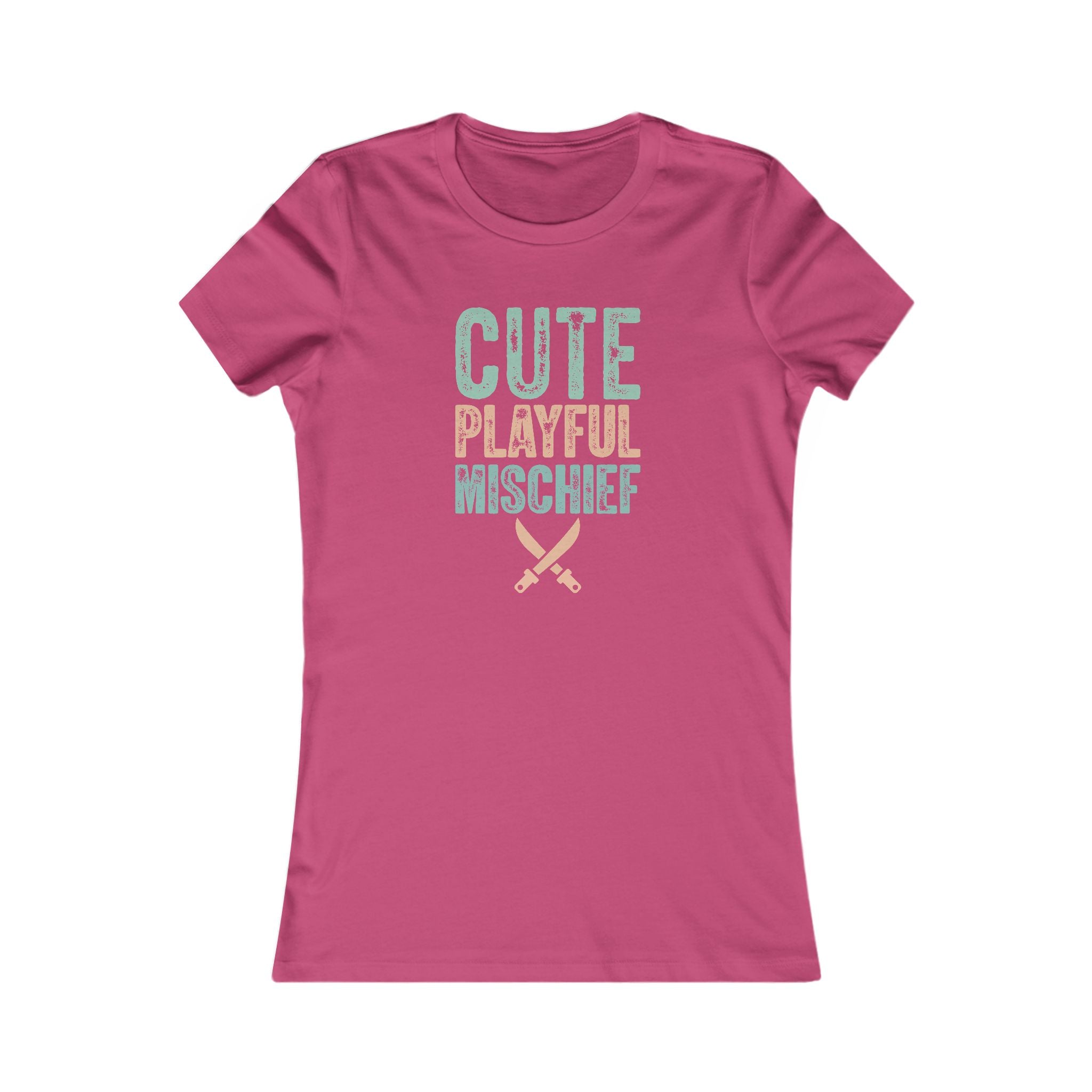 Cute Playful Mischief Women's Tee - Funny Graphic T-Shirt