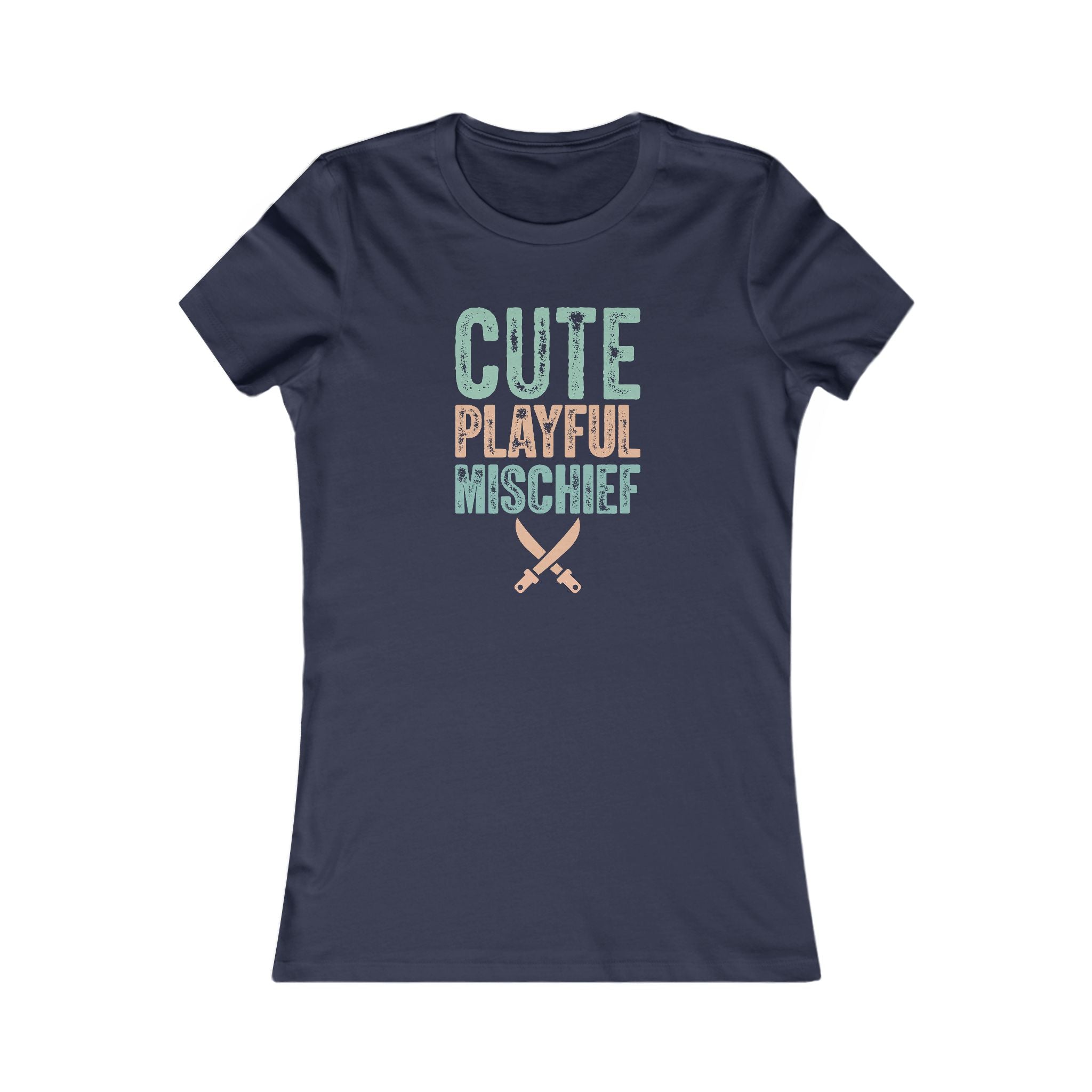 Cute Playful Mischief Women's Tee - Funny Graphic T-Shirt