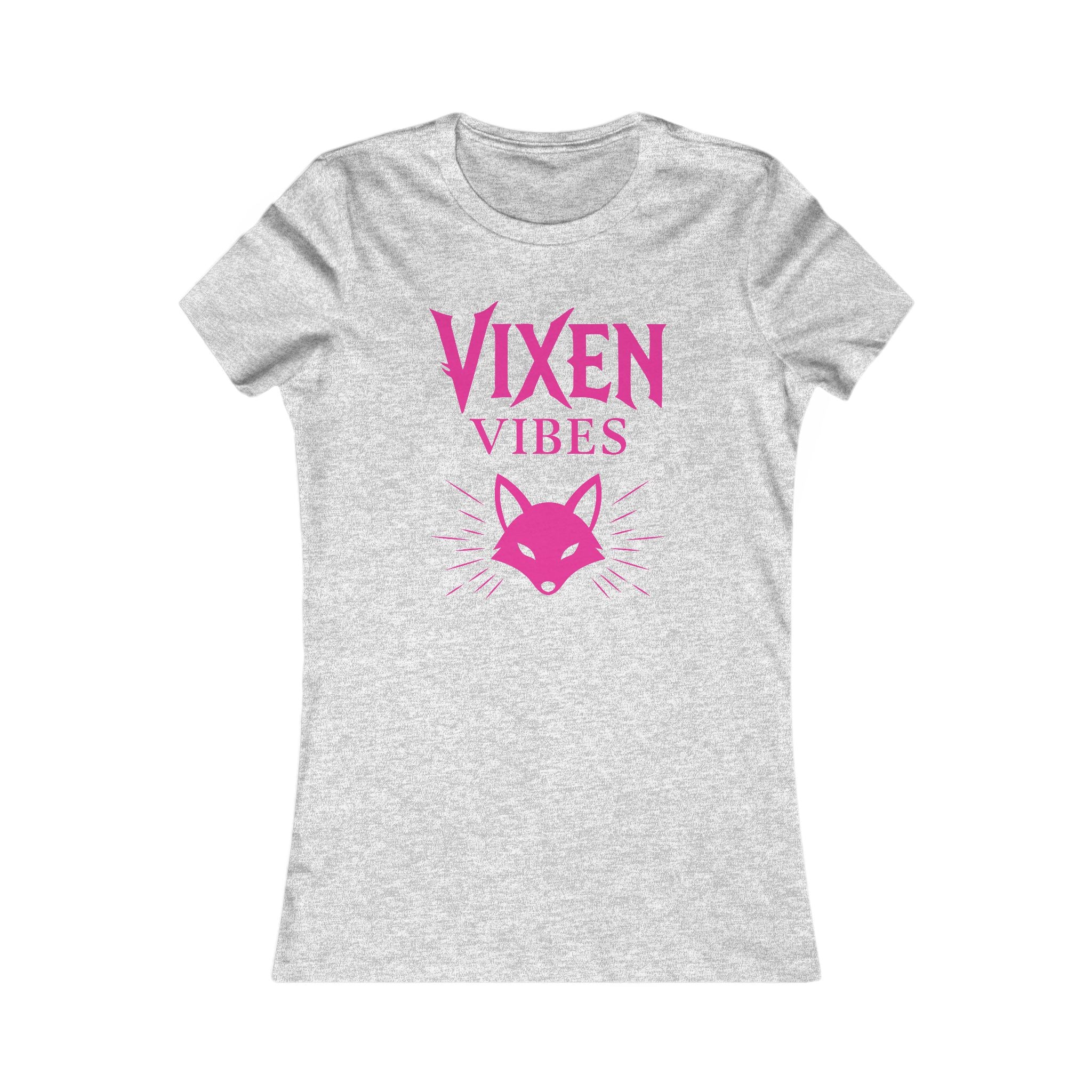 Vixen Vibes Women's Tee – Pink Fox Graphic T‑Shirt