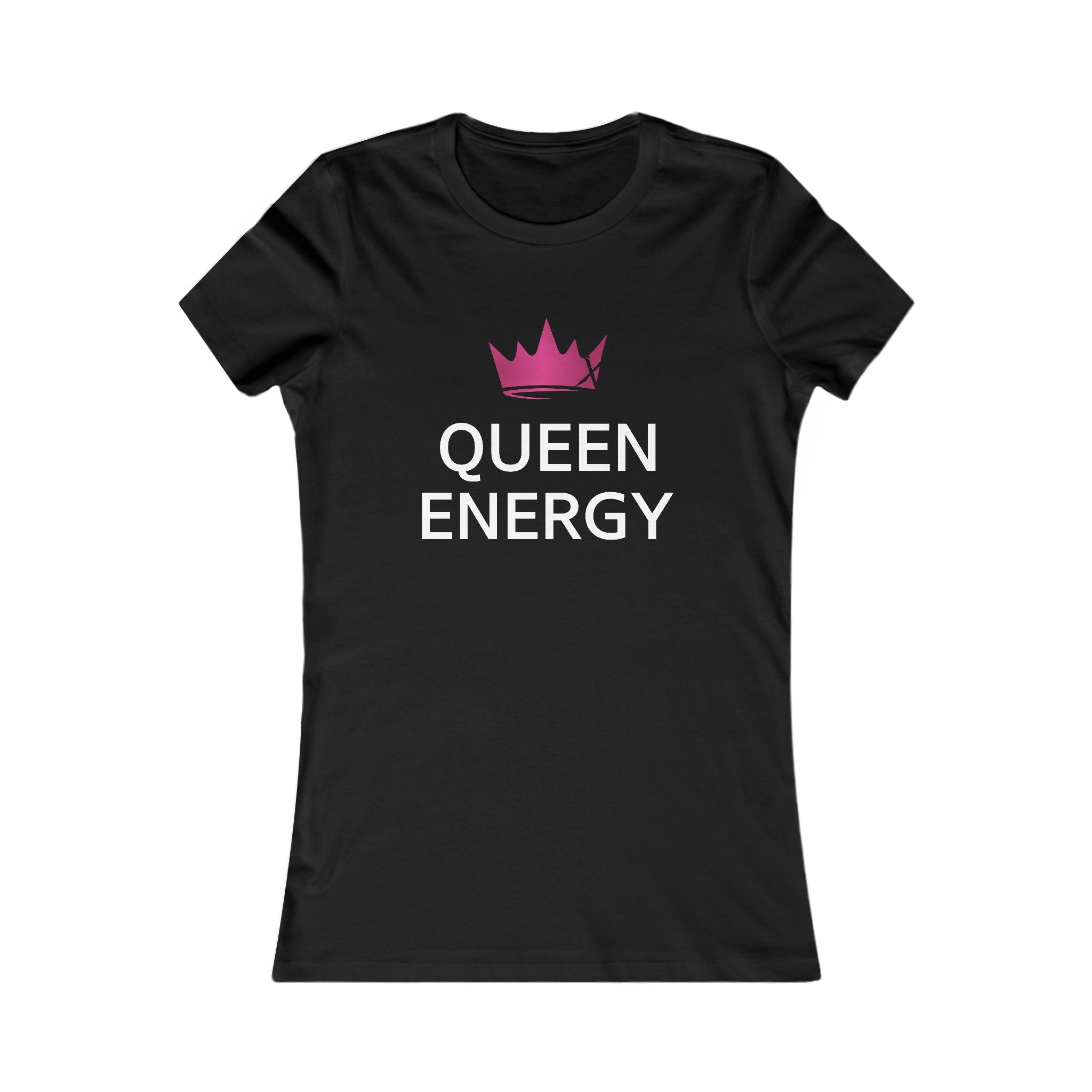 Queen Energy Women's Tee — Crown Graphic Feminine Empowerment Shirt