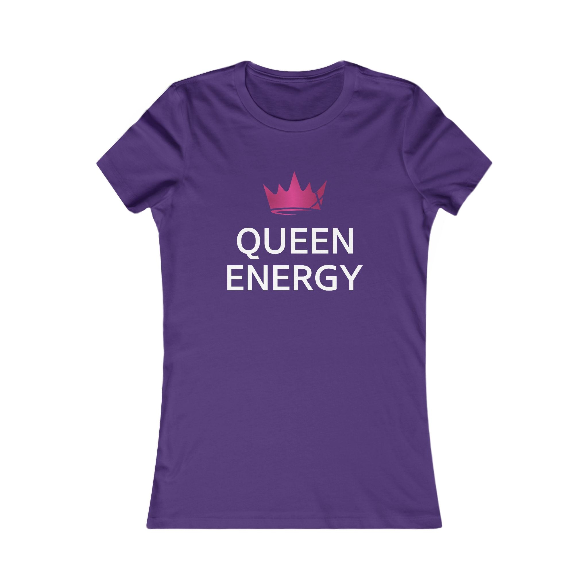 Queen Energy Women's Tee — Crown Graphic Feminine Empowerment Shirt
