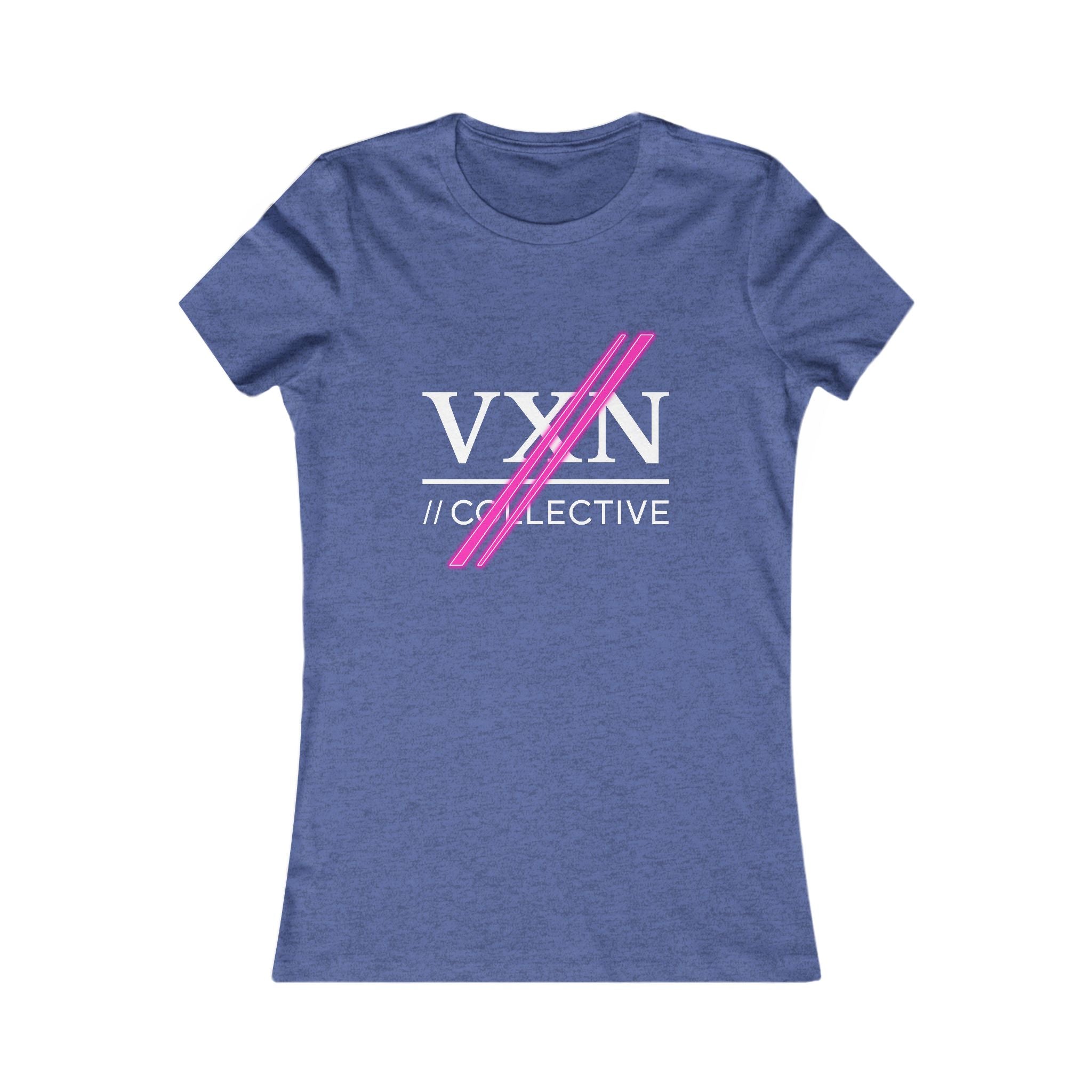 Women's Tee — VXN Collective Logo Graphic (Pink Slash)