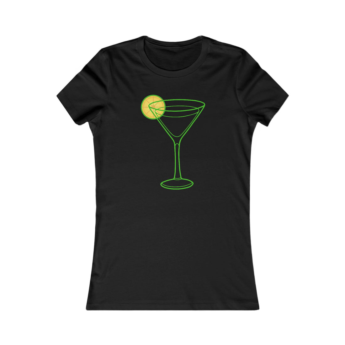 Martini Glass Tee — Women's Cocktail Graphic Shirt