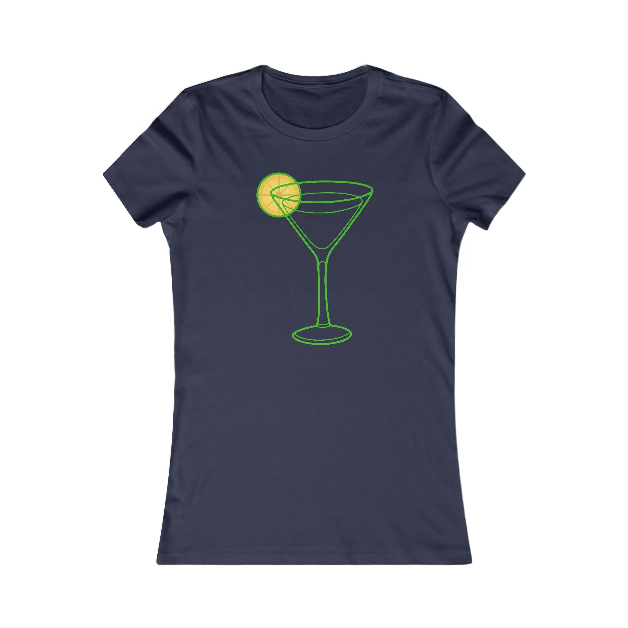 Martini Glass Tee — Women's Cocktail Graphic Shirt