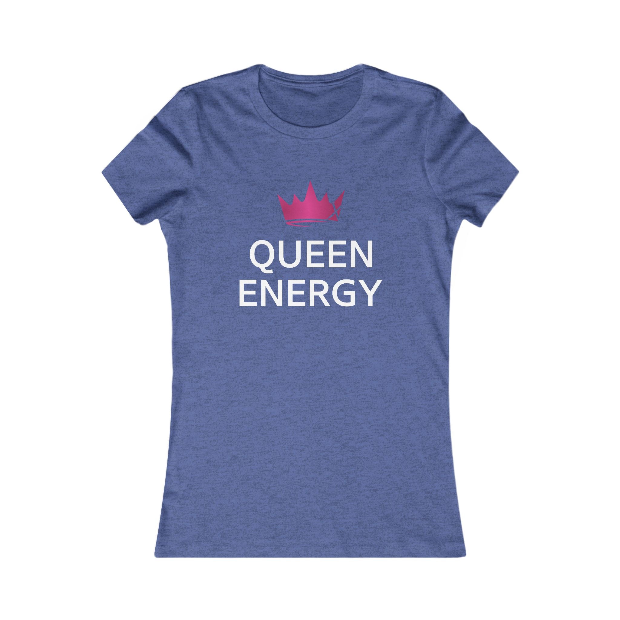 Queen Energy Women's Tee — Crown Graphic Feminine Empowerment Shirt