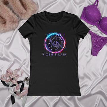 Vixen's Lair Women's Graphic Tee – Neon Fox Logo Shirt