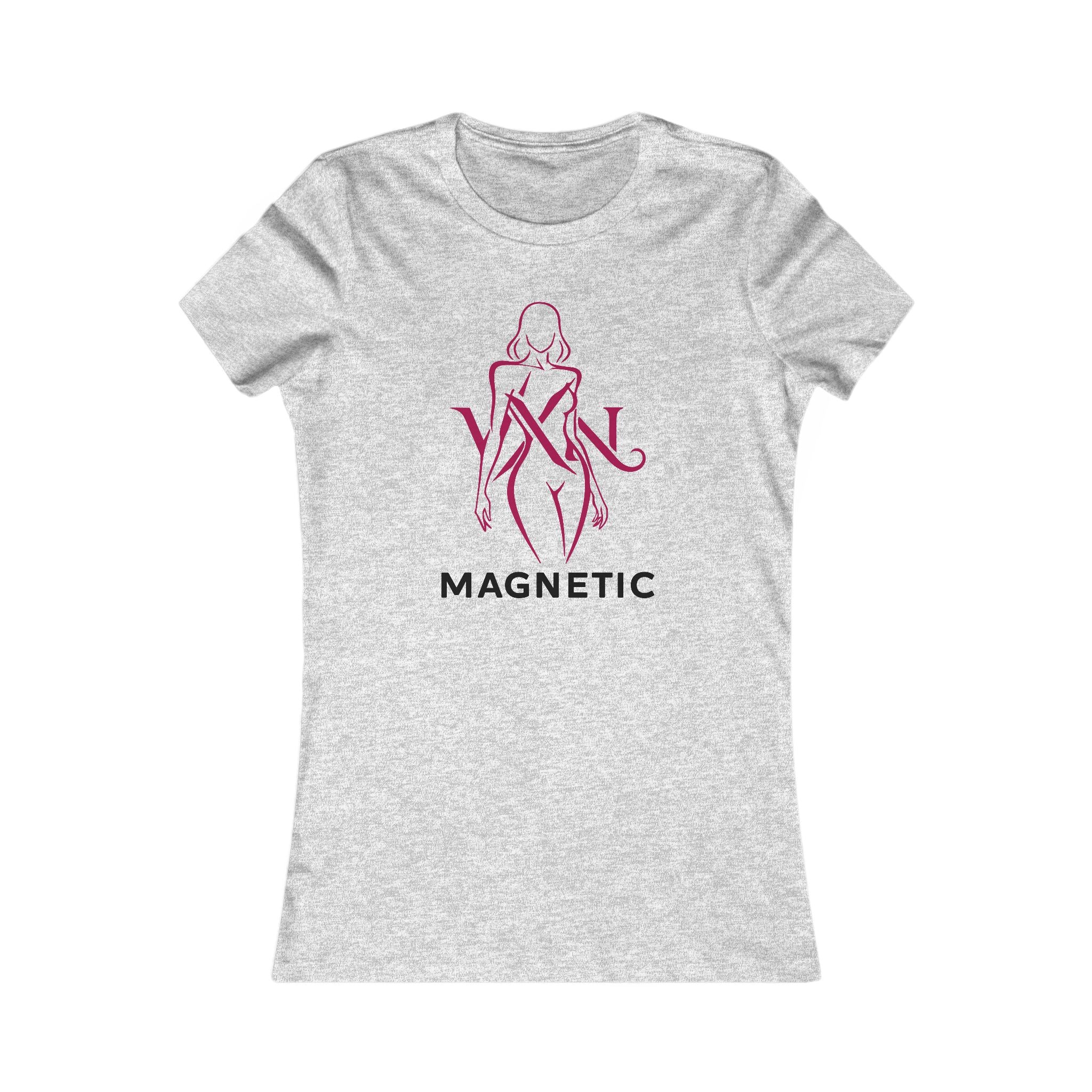 Magnetic Women's Tee — Feminine Silhouette Graphic T-Shirt