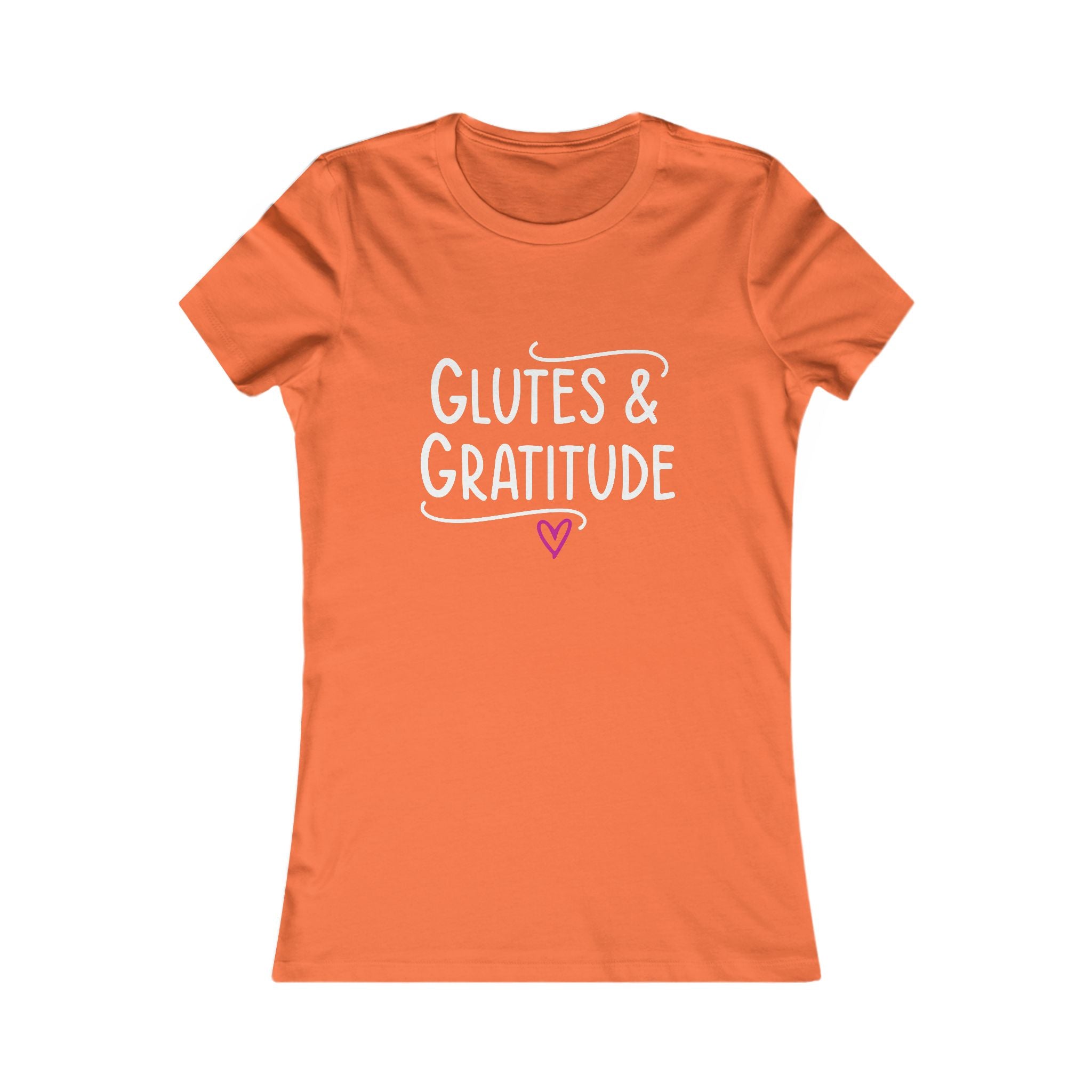Glutes & Gratitude Women's Tee — Fitness Yoga Motivational Shirt