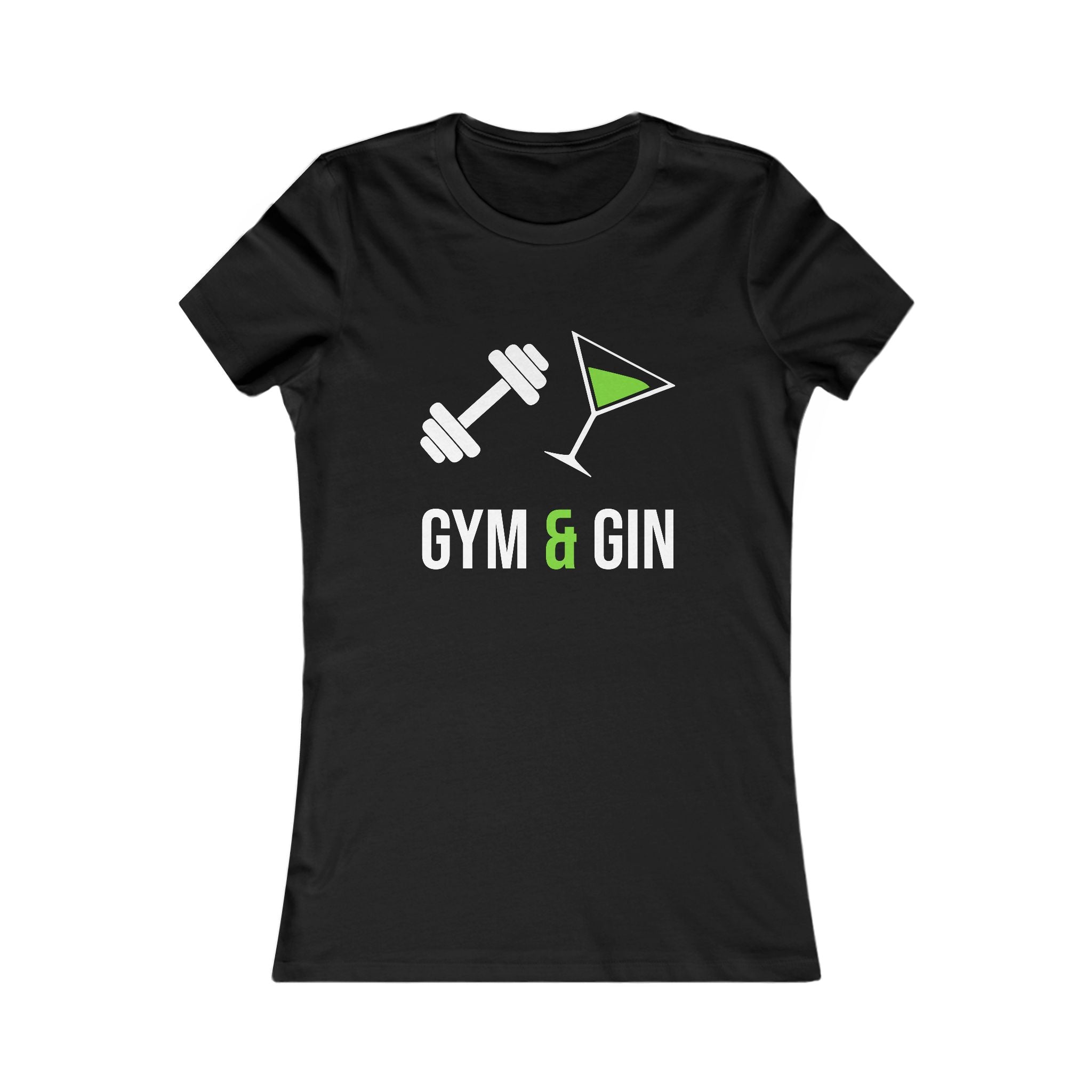 Gym & Gin Women's Tee — Funny Fitness Cocktail Shirt
