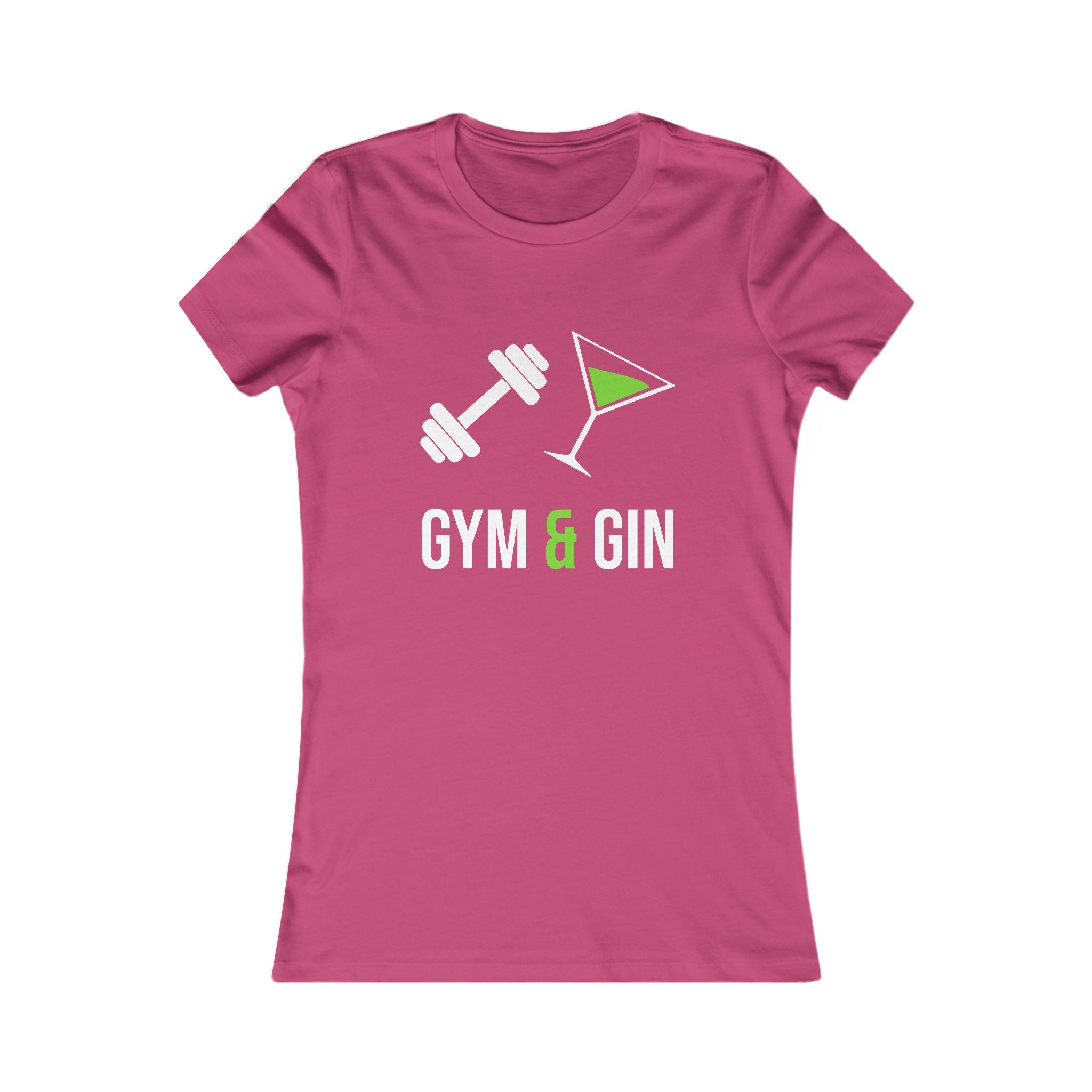 Gym & Gin Women's Tee — Funny Fitness Cocktail Shirt