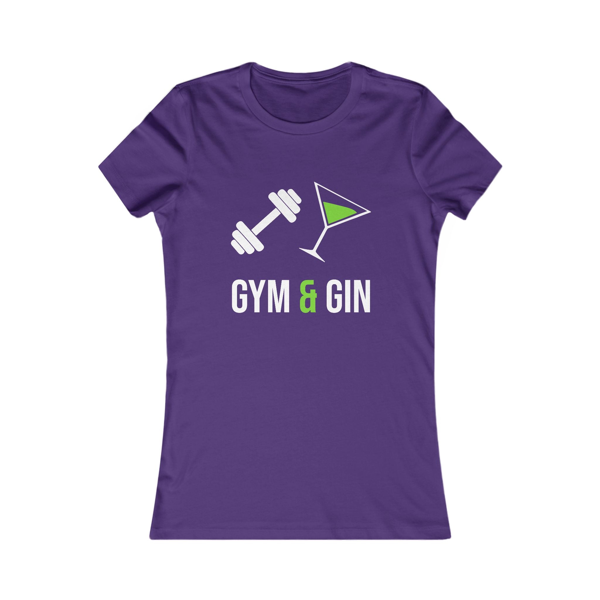Gym & Gin Women's Tee — Funny Fitness Cocktail Shirt