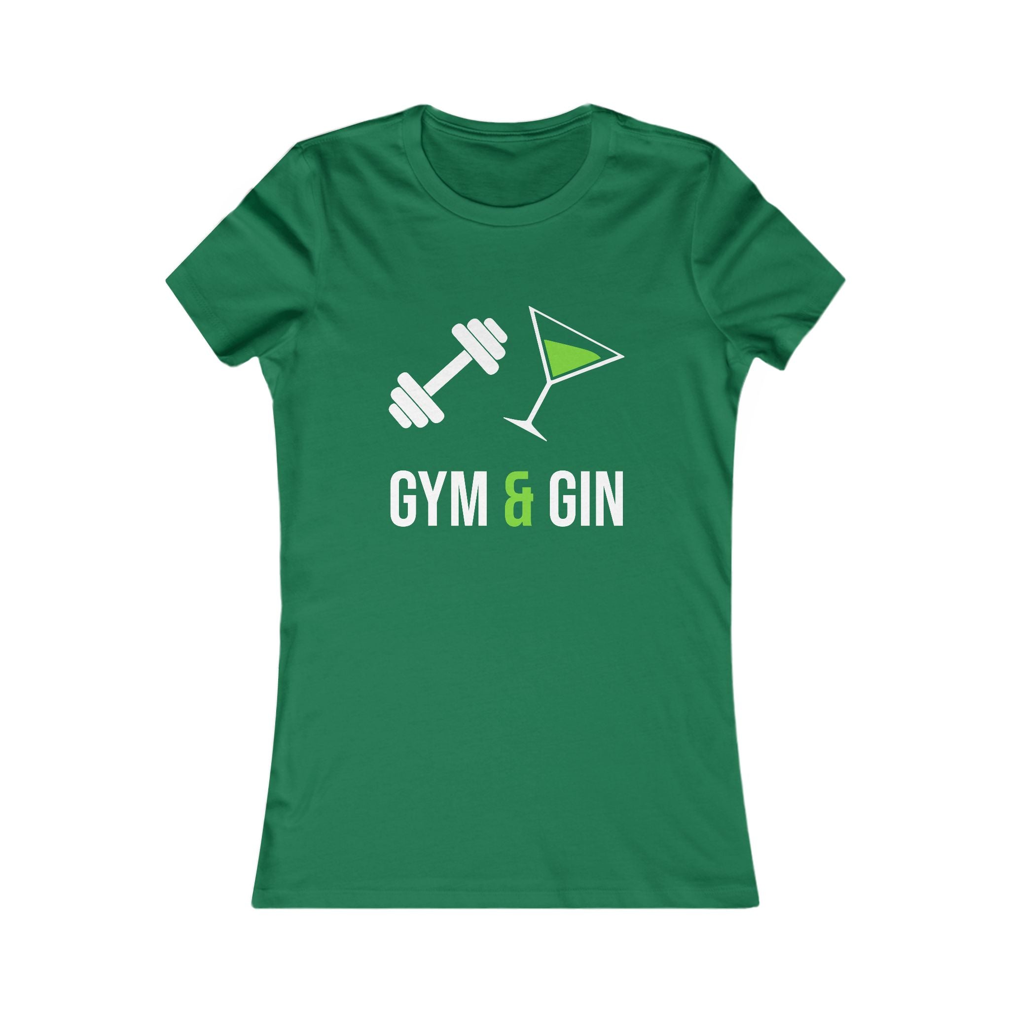 Gym & Gin Women's Tee — Funny Fitness Cocktail Shirt