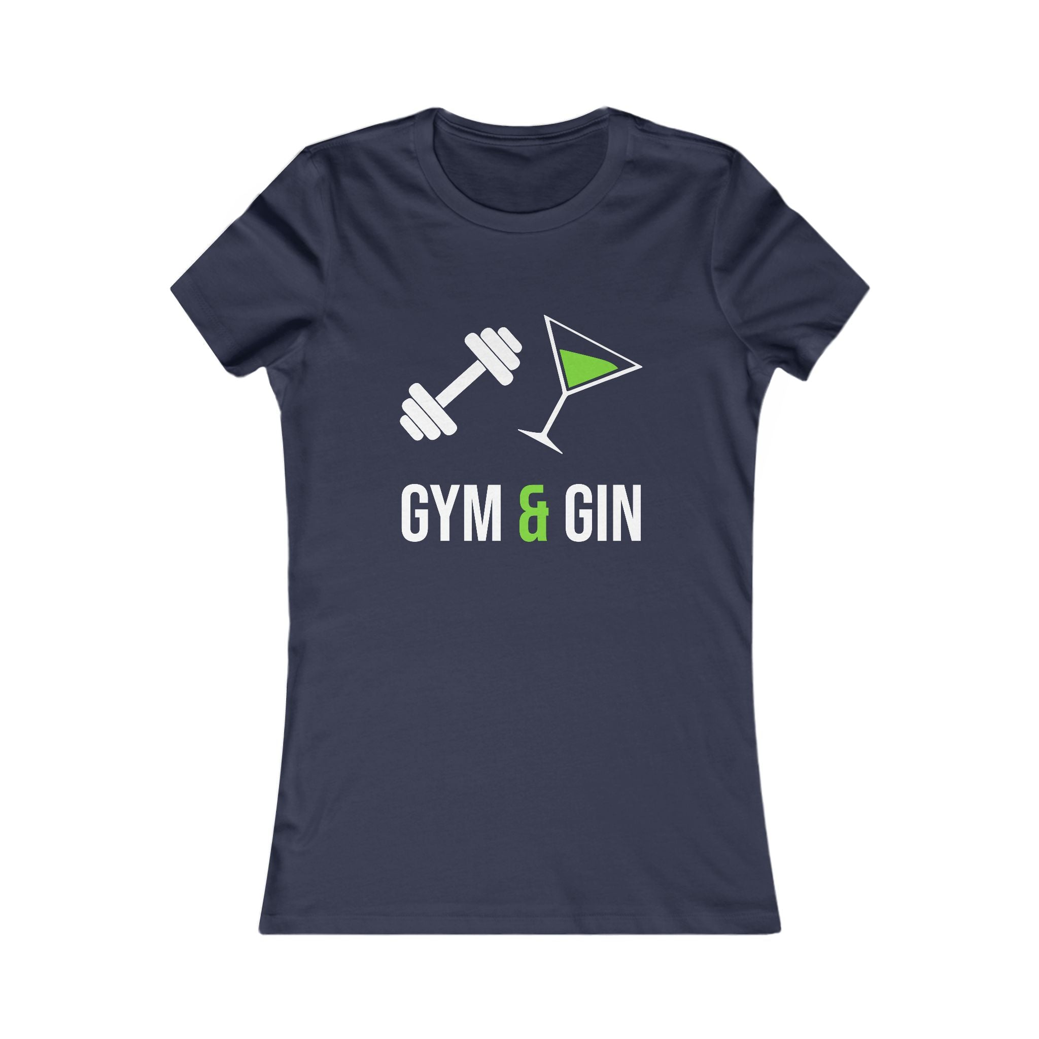 Gym & Gin Women's Tee — Funny Fitness Cocktail Shirt