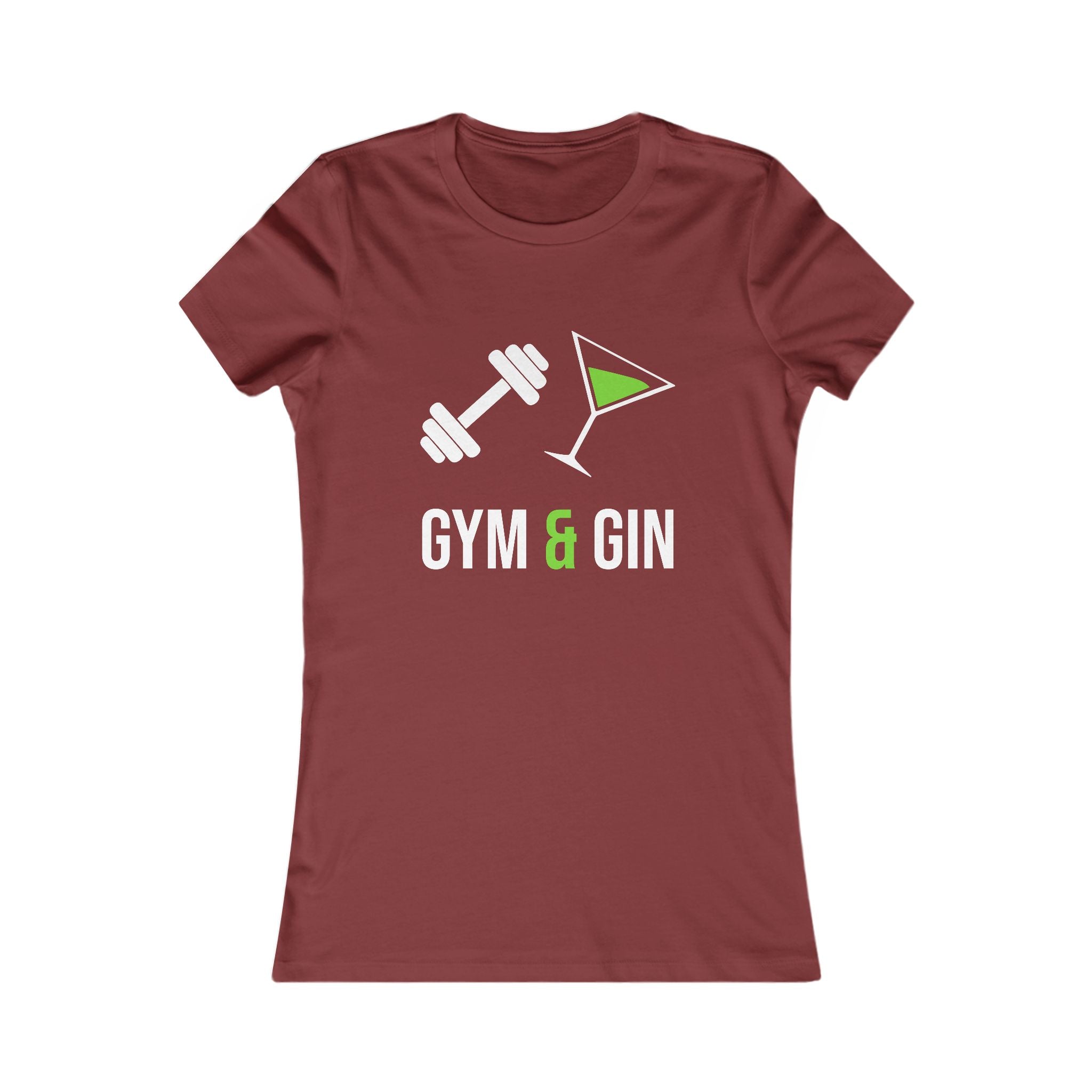 Gym & Gin Women's Tee — Funny Fitness Cocktail Shirt