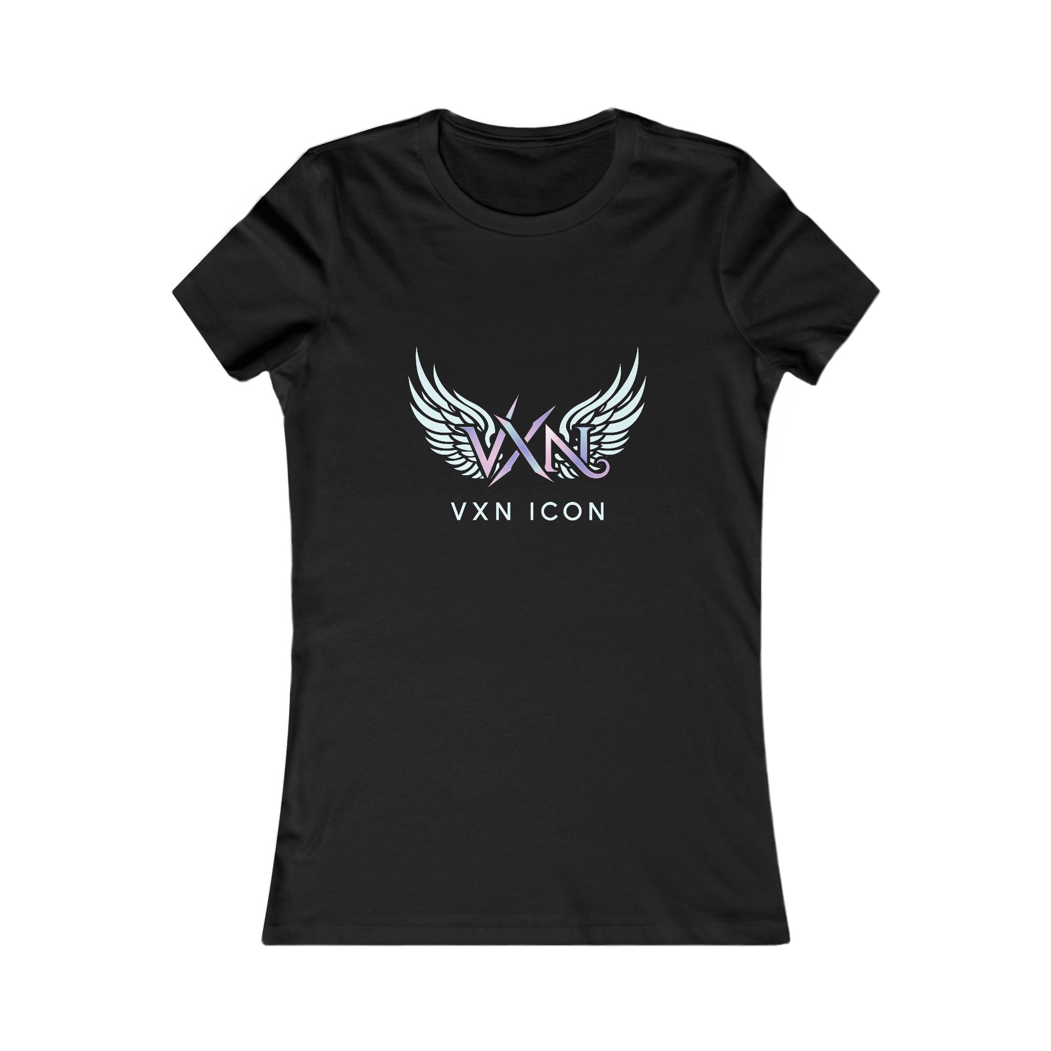 VXN Icon Women's Tee — Iridescent Wing Logo Graphic Shirt