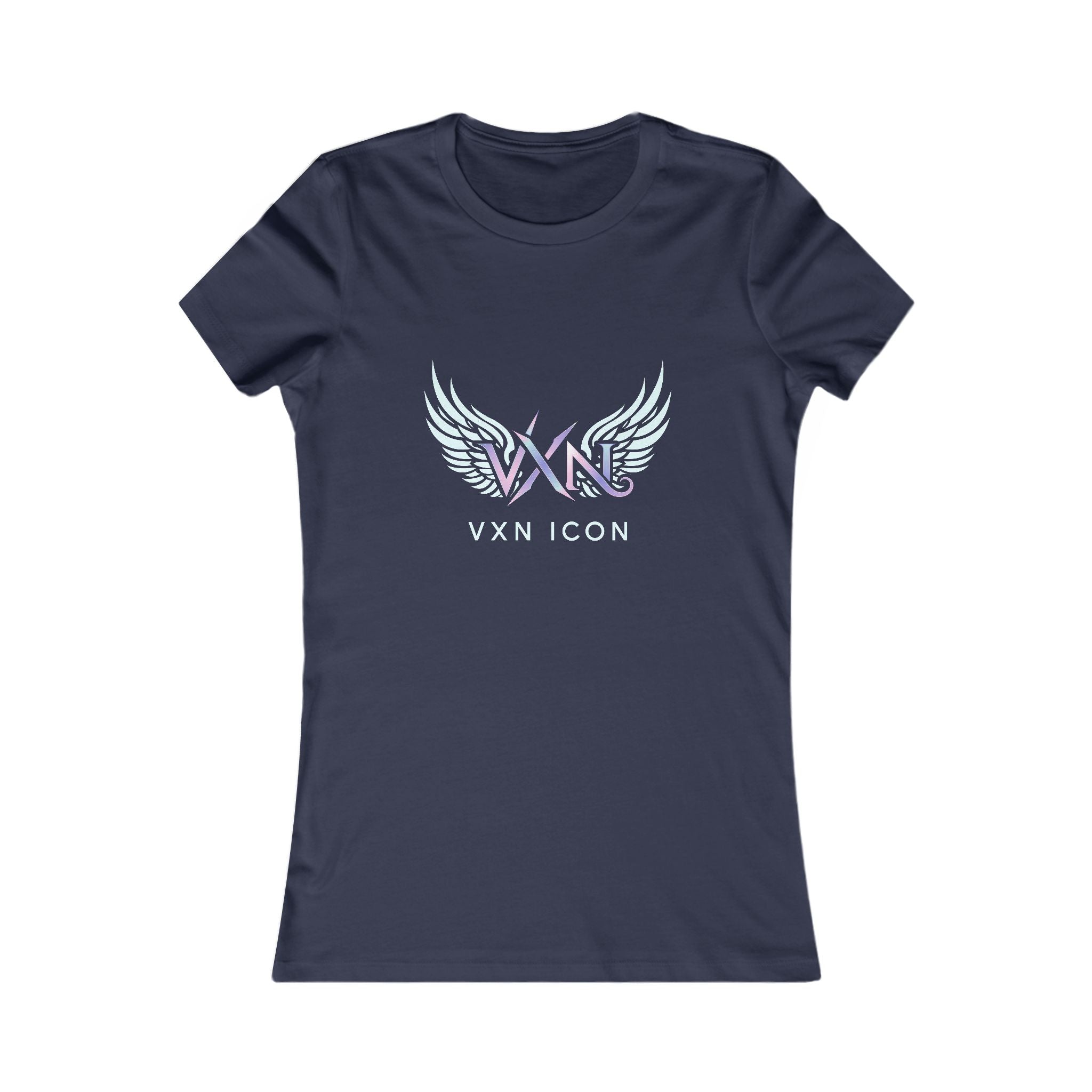VXN Icon Women's Tee — Iridescent Wing Logo Graphic Shirt