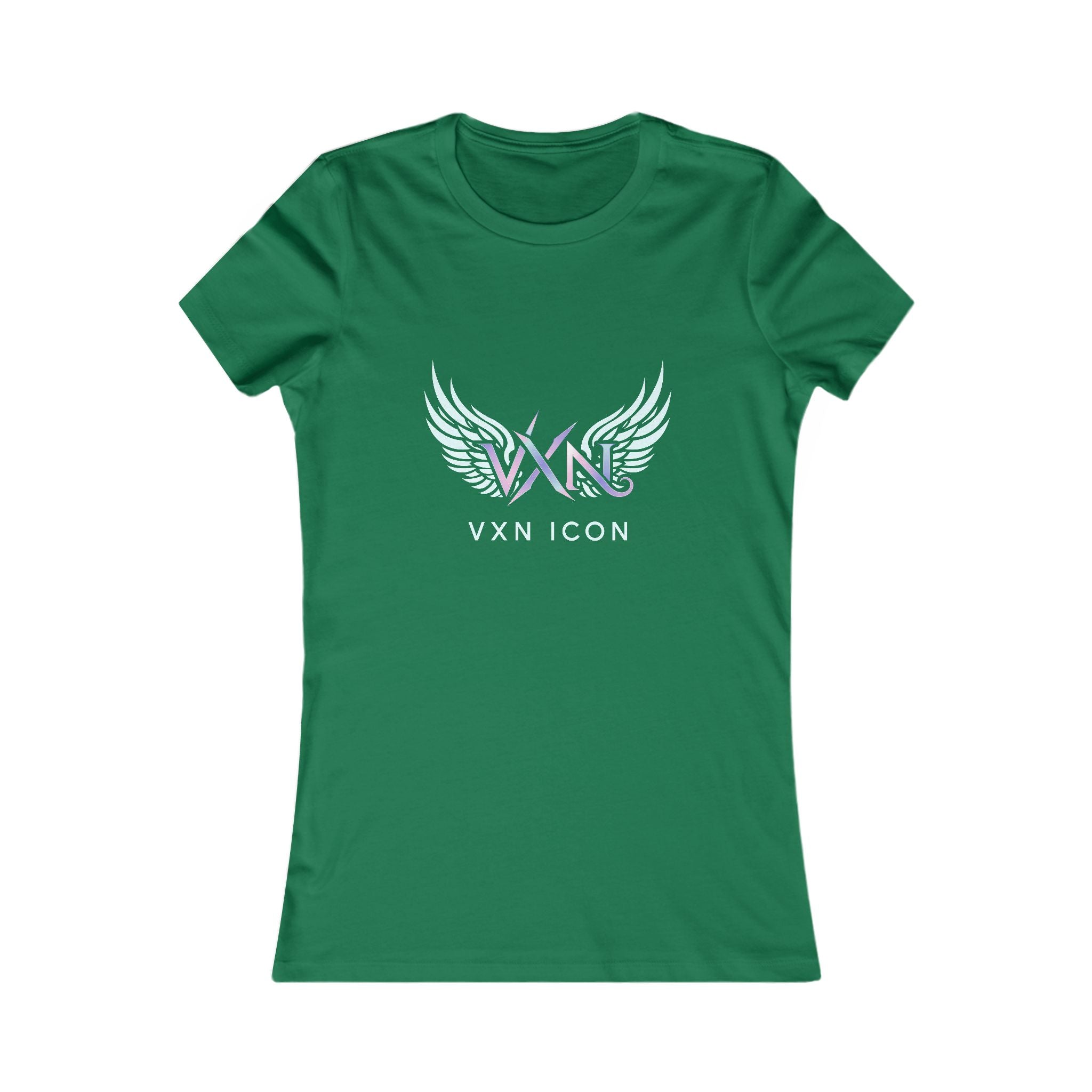 VXN Icon Women's Tee — Iridescent Wing Logo Graphic Shirt
