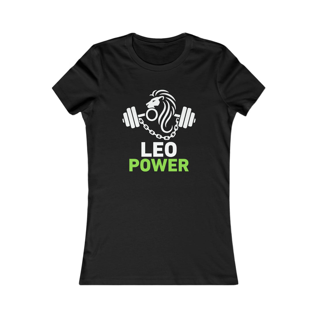 Leo Power Women's Tee — Zodiac Lion Fitness Graphic Shirt