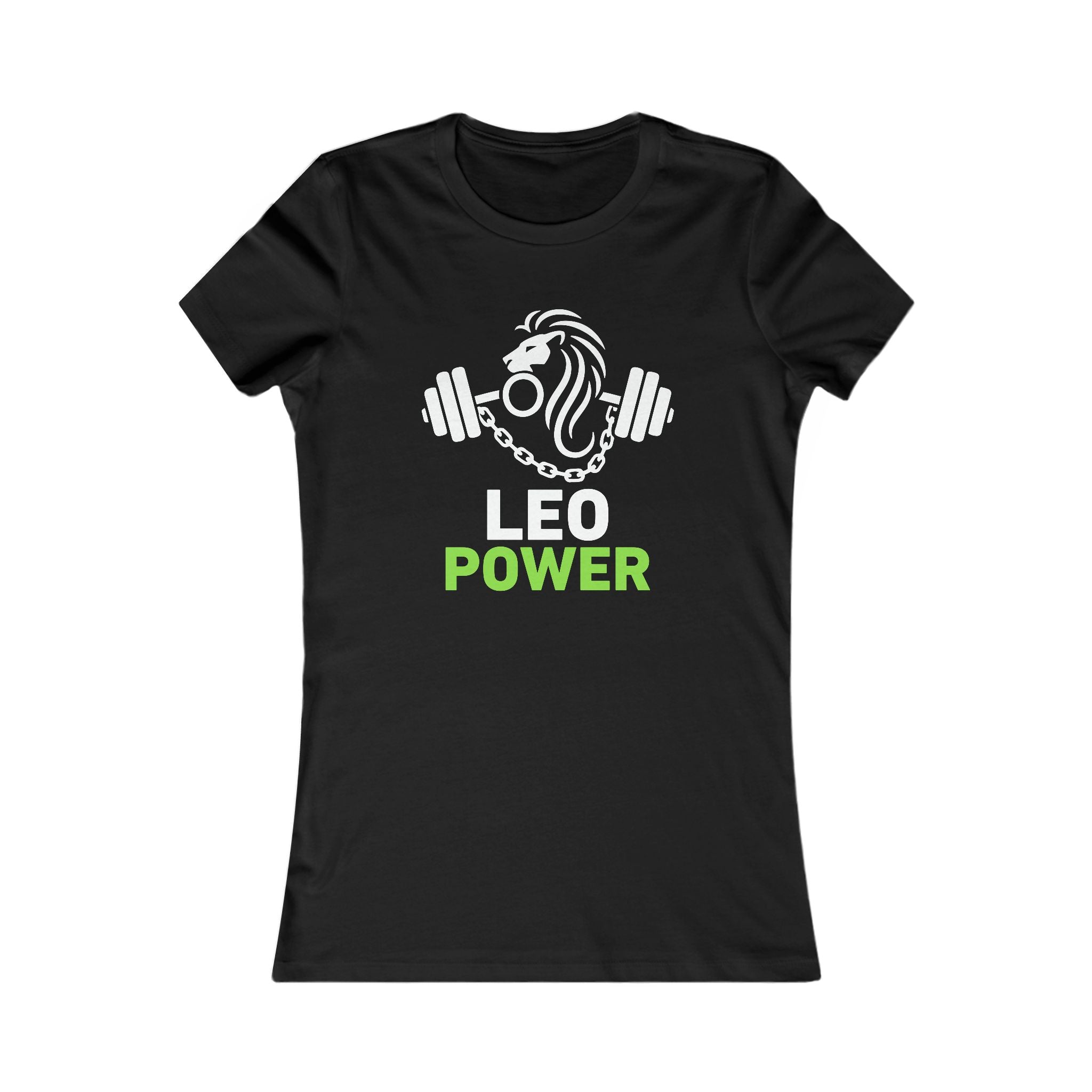 Leo Power Women's Tee — Zodiac Lion Fitness Graphic Shirt