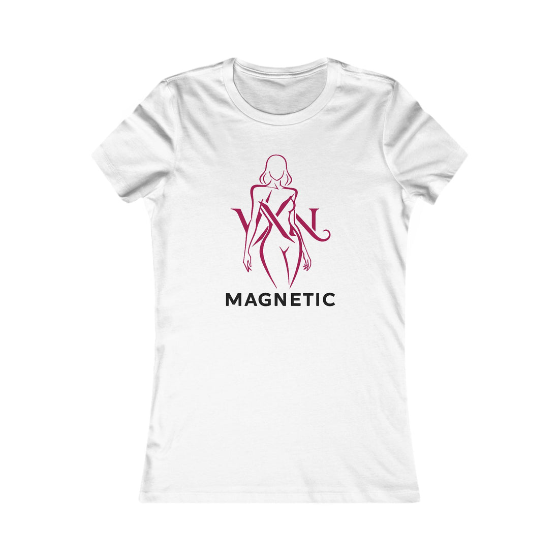 Magnetic Women's Tee — Feminine Silhouette Graphic T-Shirt