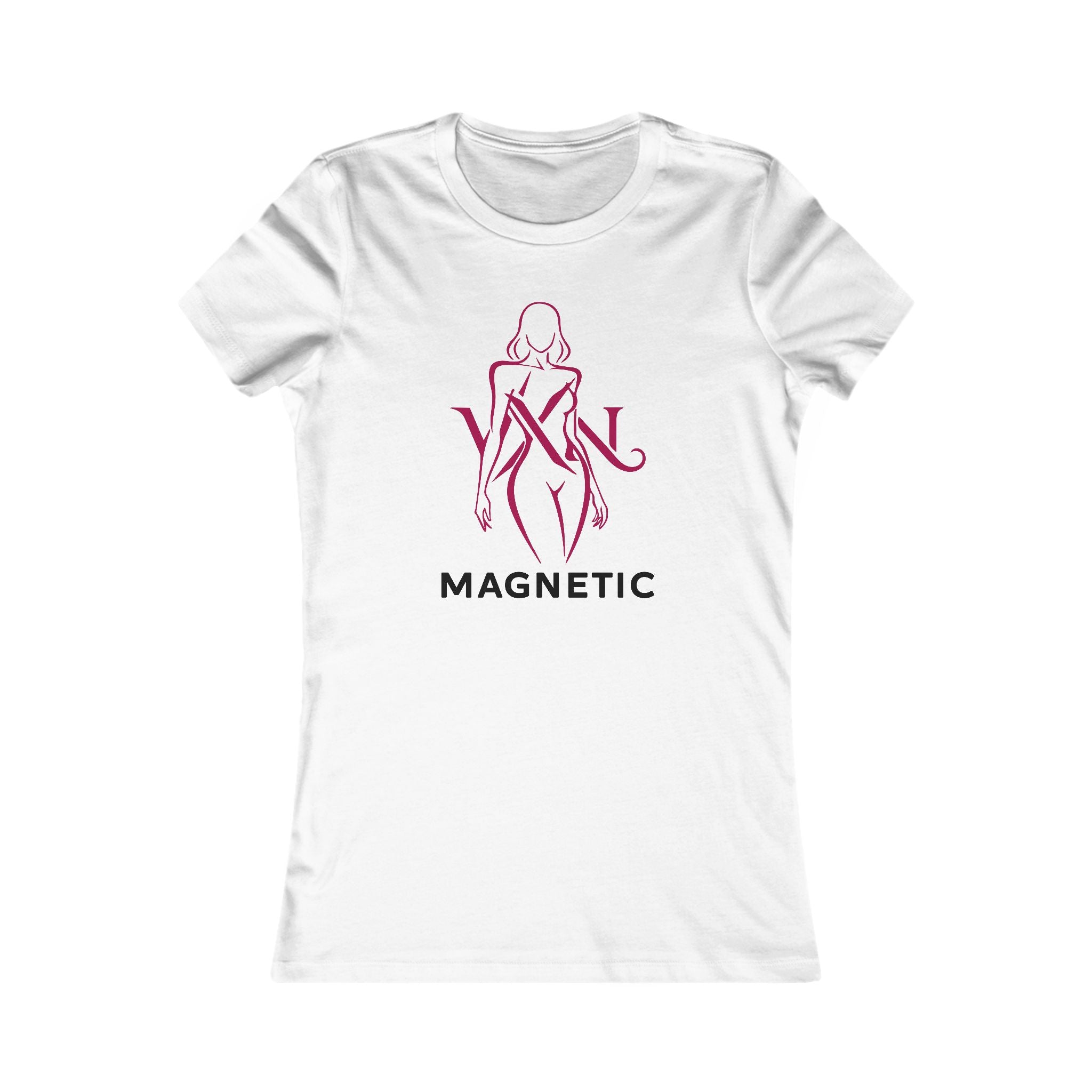 Magnetic Women's Tee — Feminine Silhouette Graphic T-Shirt