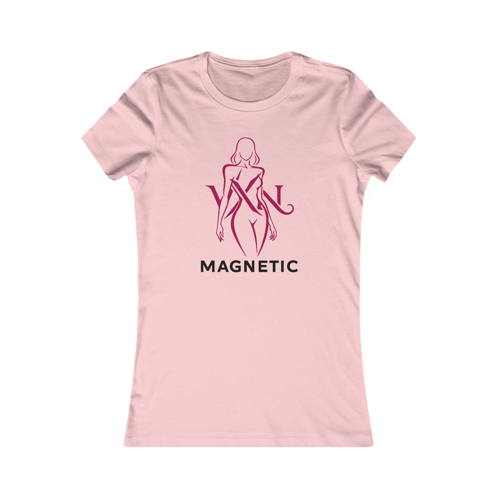 Magnetic Women's Tee — Feminine Silhouette Graphic T-Shirt